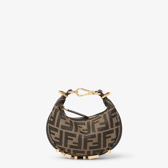 Fendi Nano Fendigraphy Hobo bag with zip fastening, embellished | Thumbnail 2