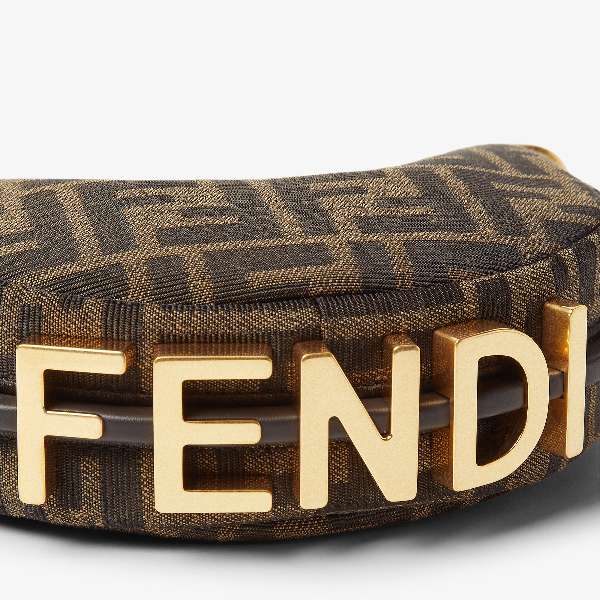 Nano Fendigraphy Fabric Brown | Fendi