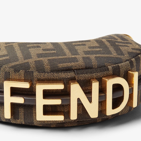 Fendi Nano Fendigraphy Hobo bag with zip fastening, embellished | Thumbnail 3
