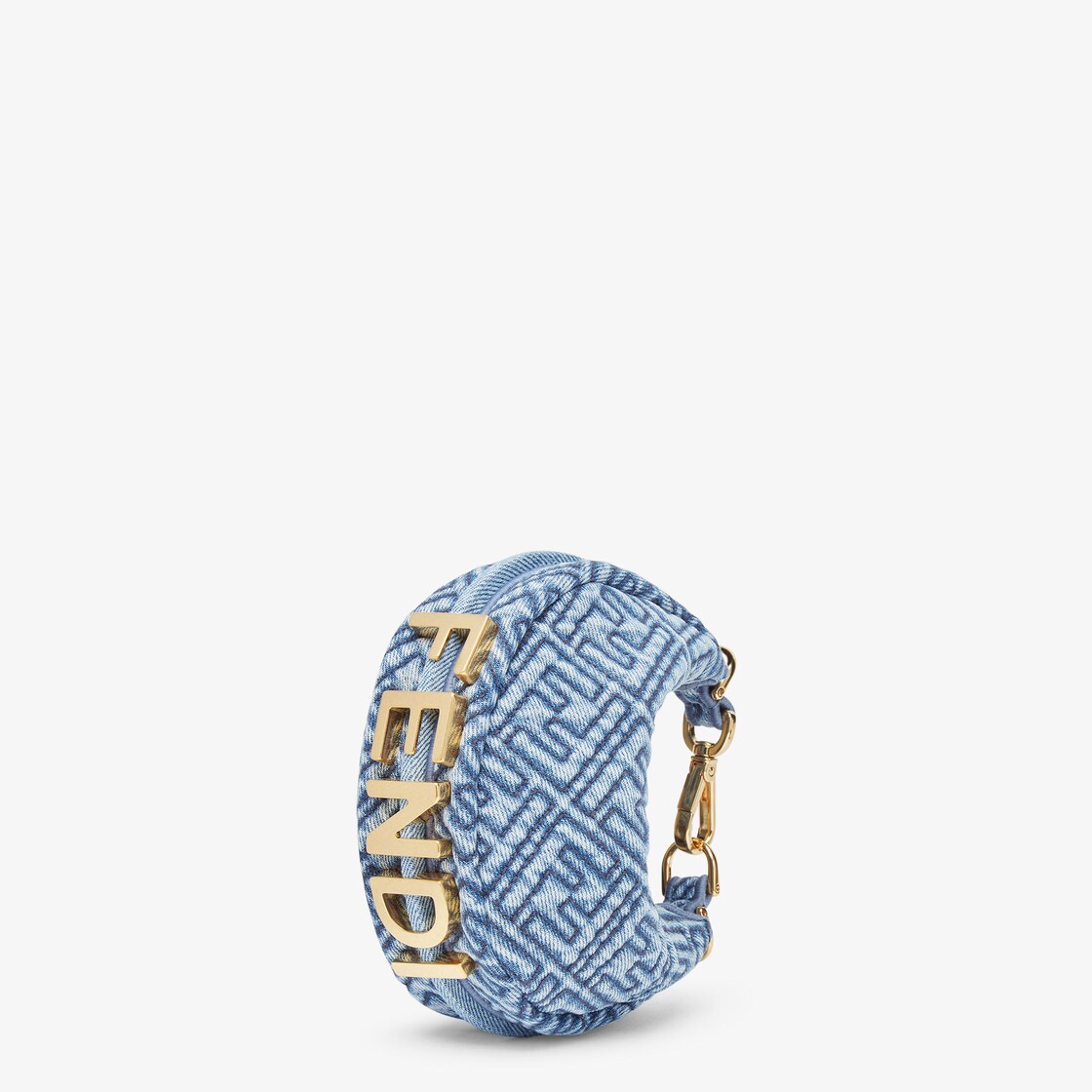 Nano Fendigraphy - Blue denim charm | Fendi