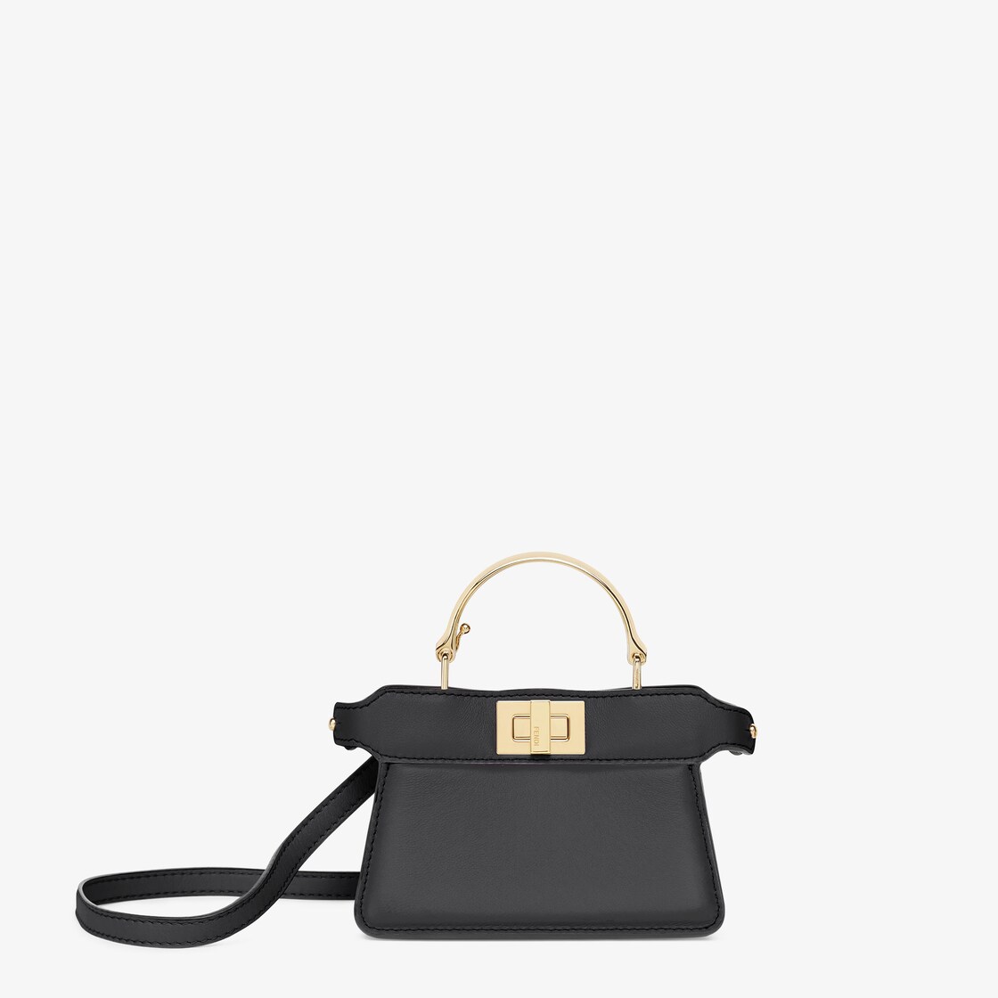 Fendi black shop mini peekaboo