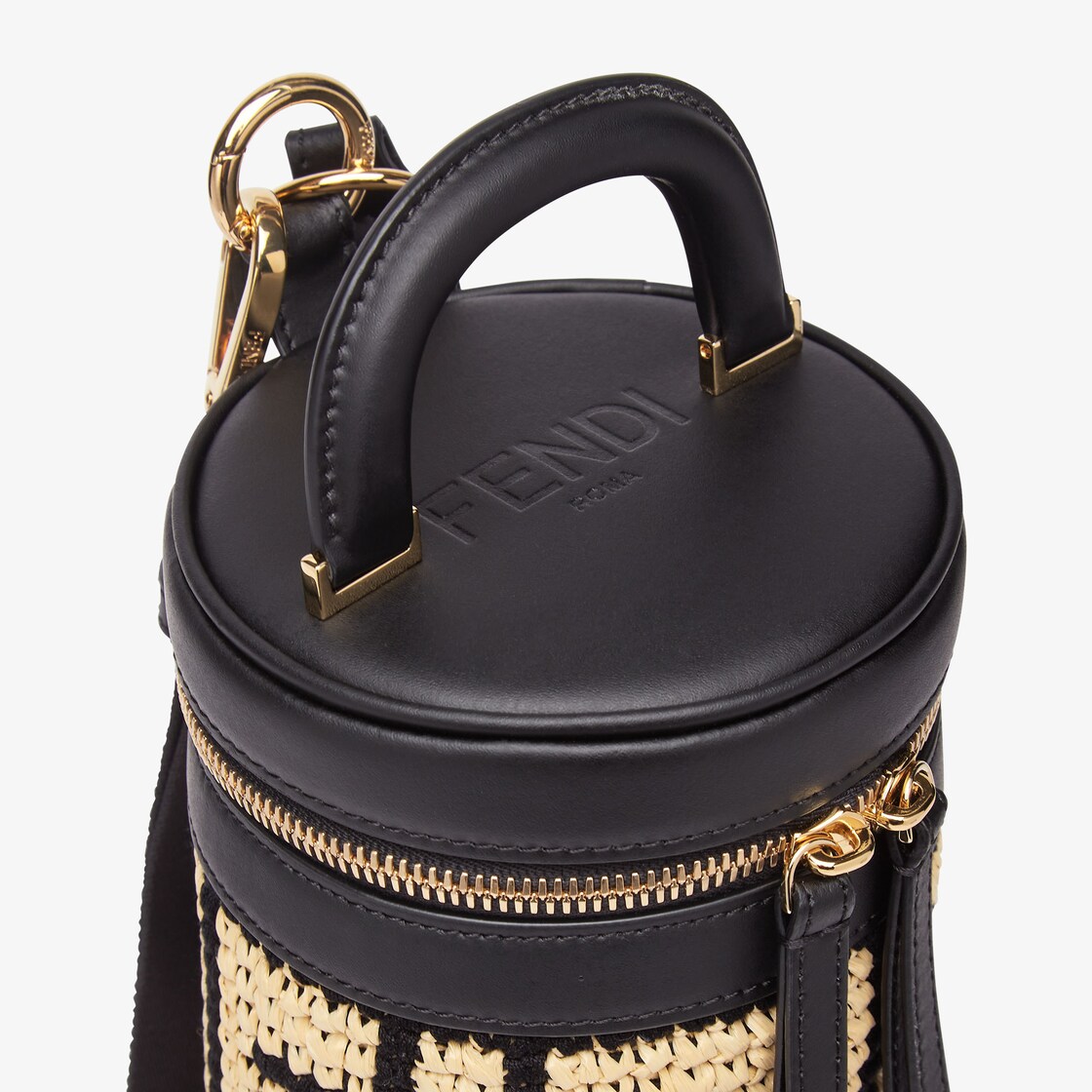 22SS[FENDI]Flask holder raffia flask holderボトルホルダー