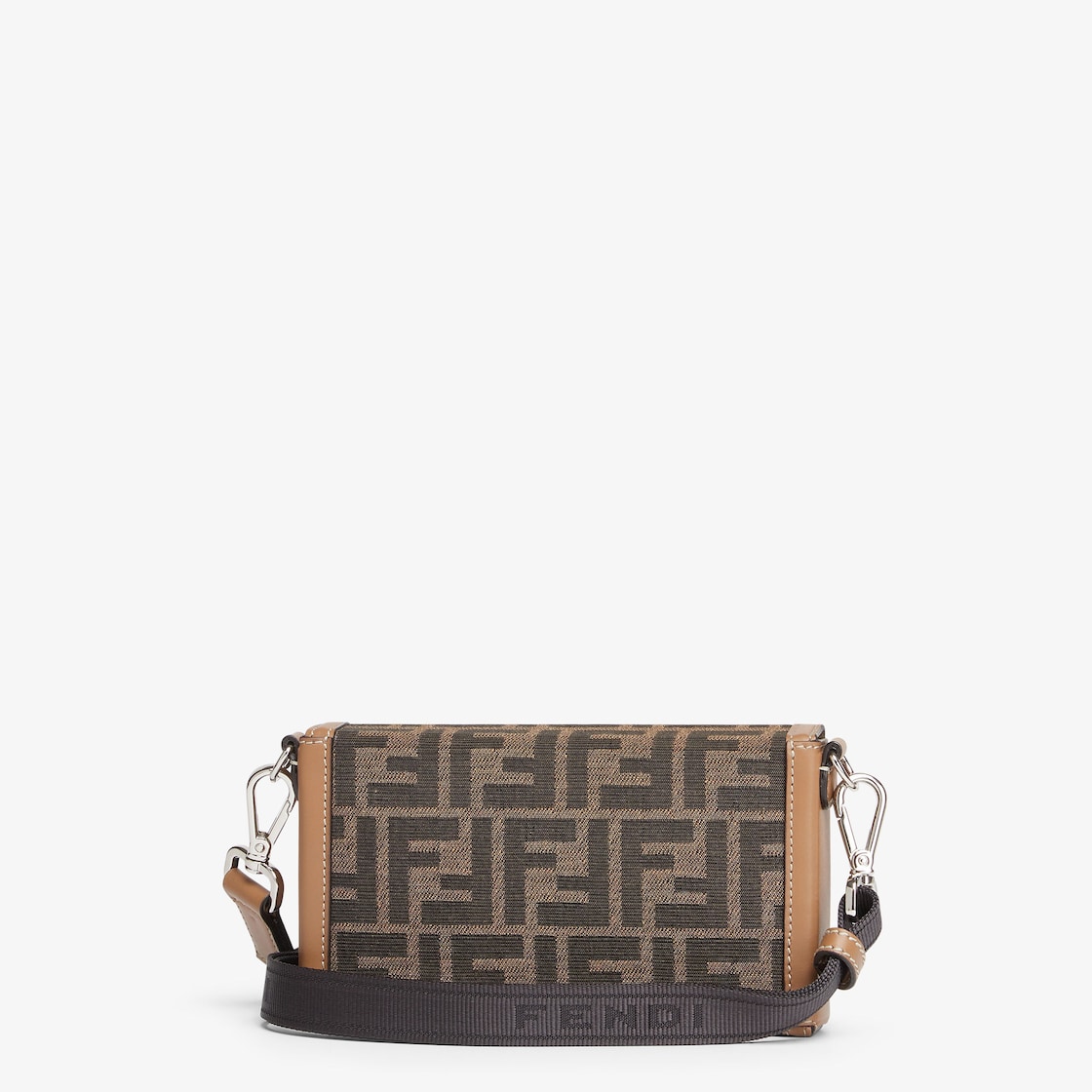 Fendi - Soft Trunk FF Fabric Baguette Brown