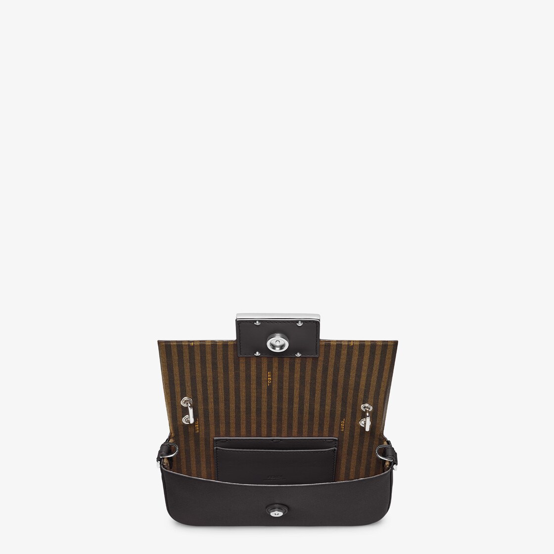 バゲット フォンポーチ - ブラックシルク ポーチ | Fendi