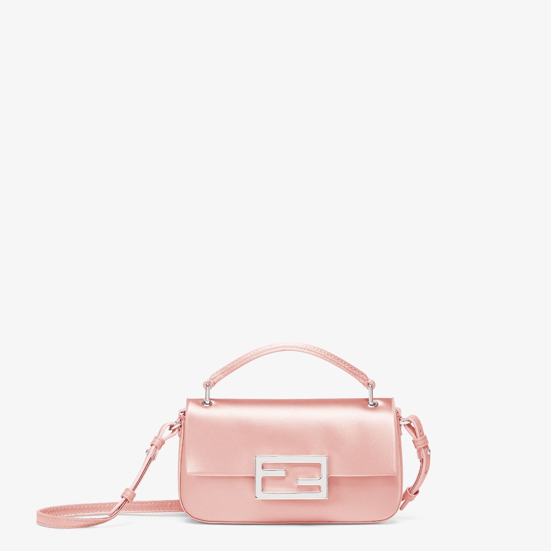 Fendi Baguette Logo-detailed Phone Pouch in Pink