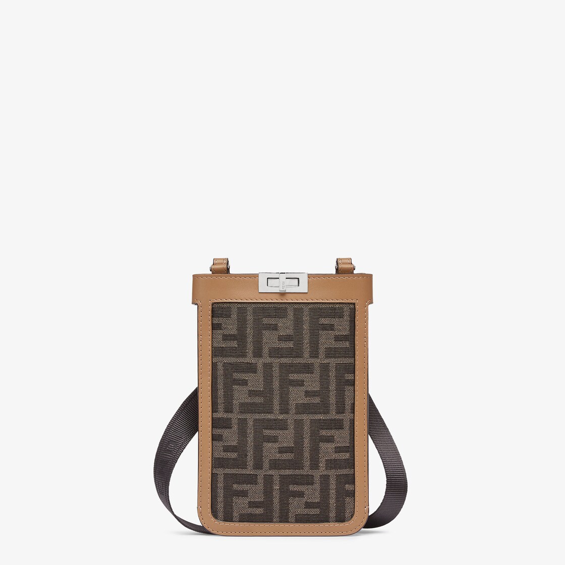 ピーカブー フォンケース - ブラウンファブリック フォンケース | Fendi