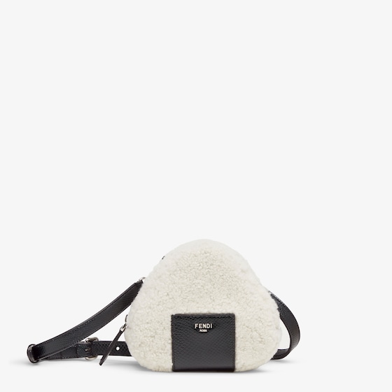 Fendi Onigiri-shaped mini-bag with zip closure