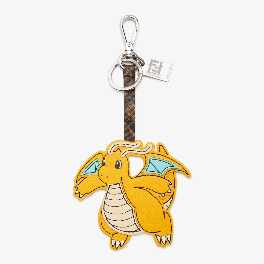 Key ring - FENDI x FRGMT x POKÉMON yellow nappa key ring | Fendi