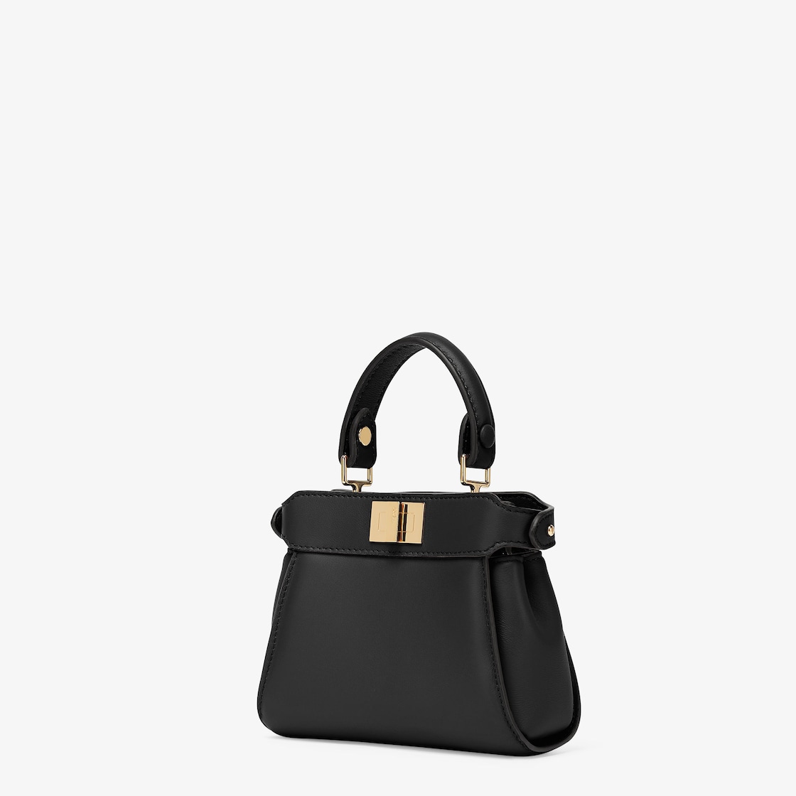 Nano Peekaboo Leather Black | Fendi Nano Peekaboo Leather Black | Fendi