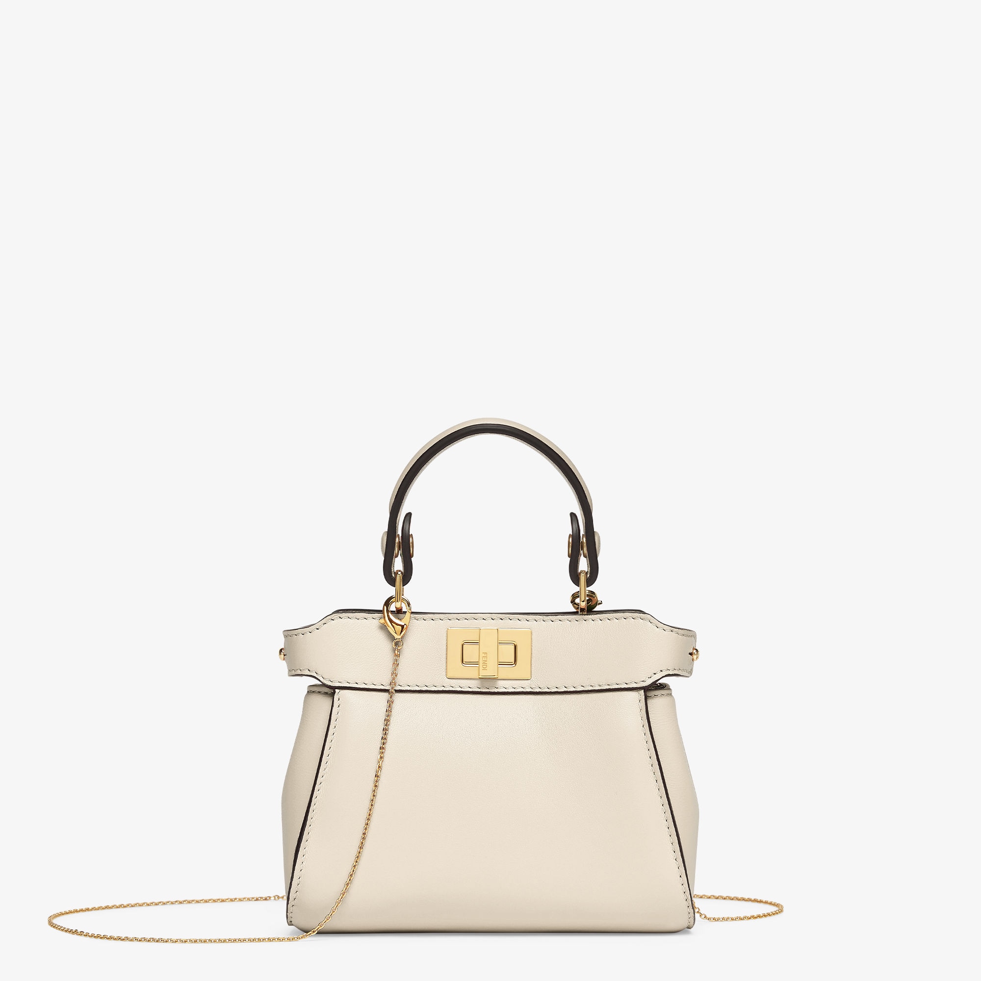 ナノ ピーカブー レザー ホワイト | Fendi ナノ ピーカブー レザー ホワイト | Fendi