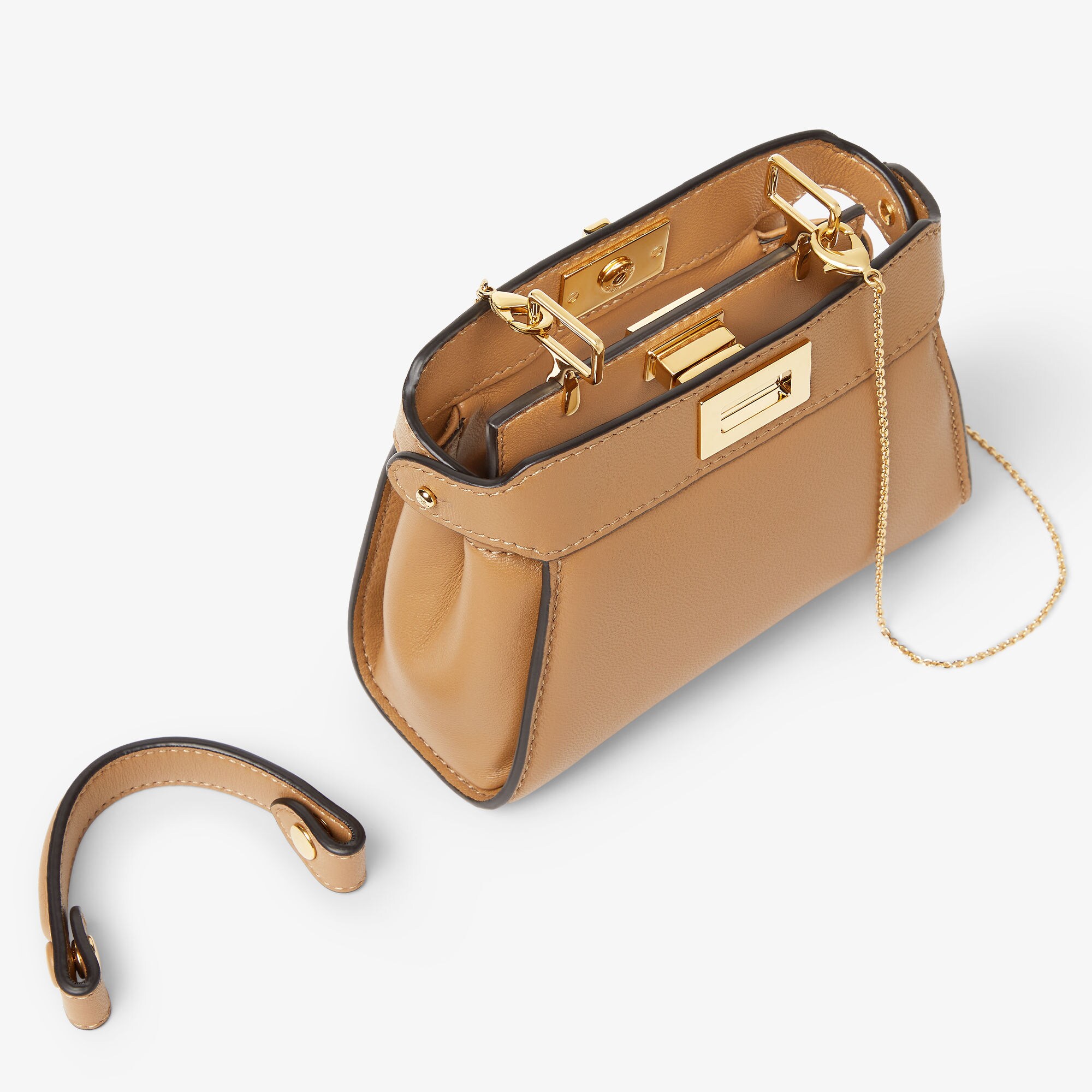 ナノ ピーカブー レザー ブラウン | Fendi