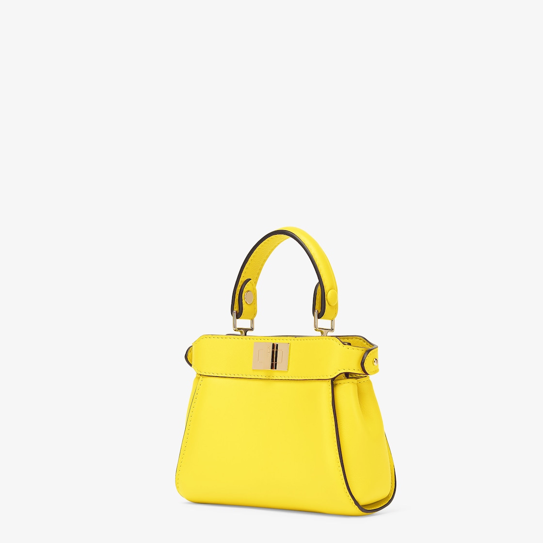 Nano Peekaboo Leather Yellow - Image 4/4