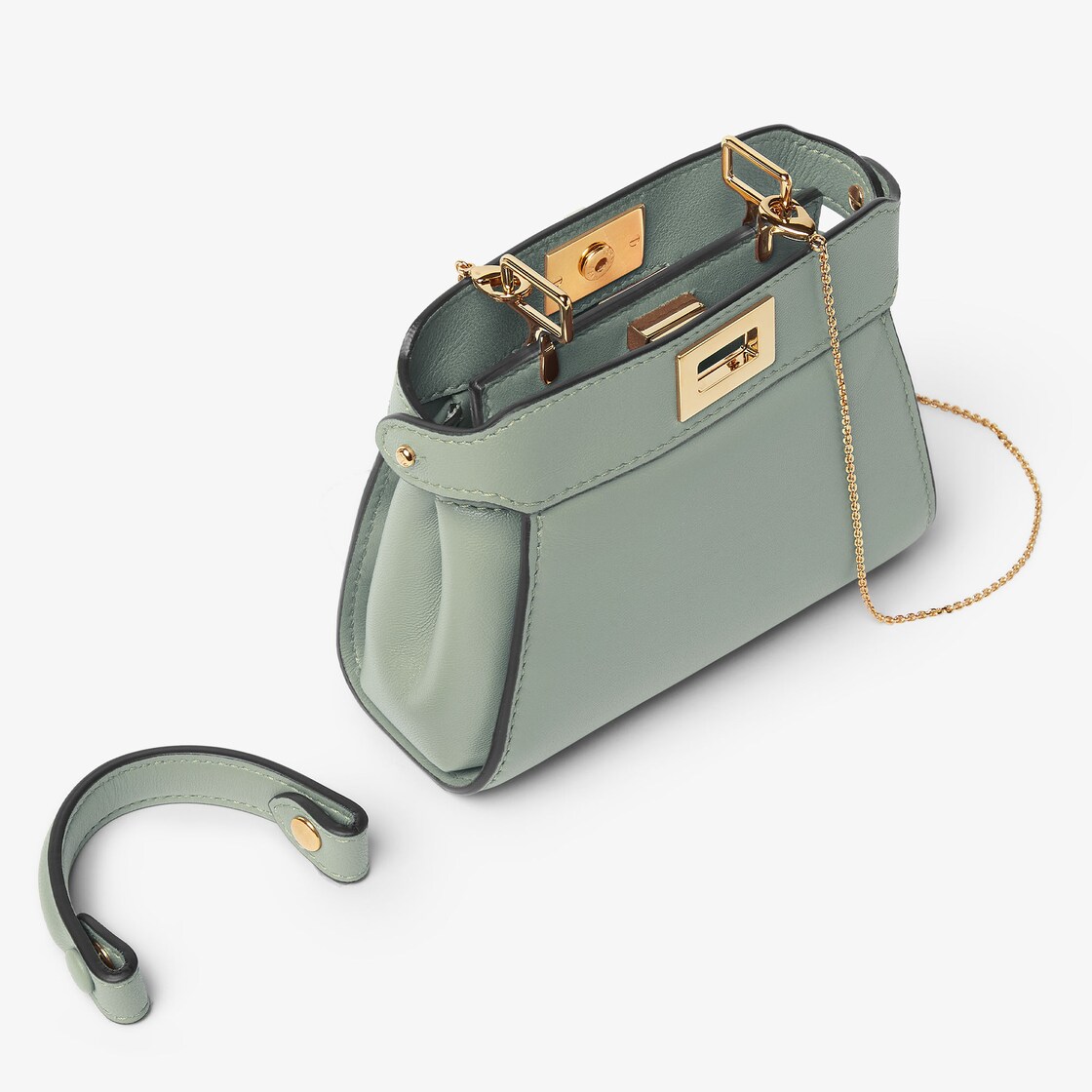 Nano Peekaboo Leather Green - Image 2/4