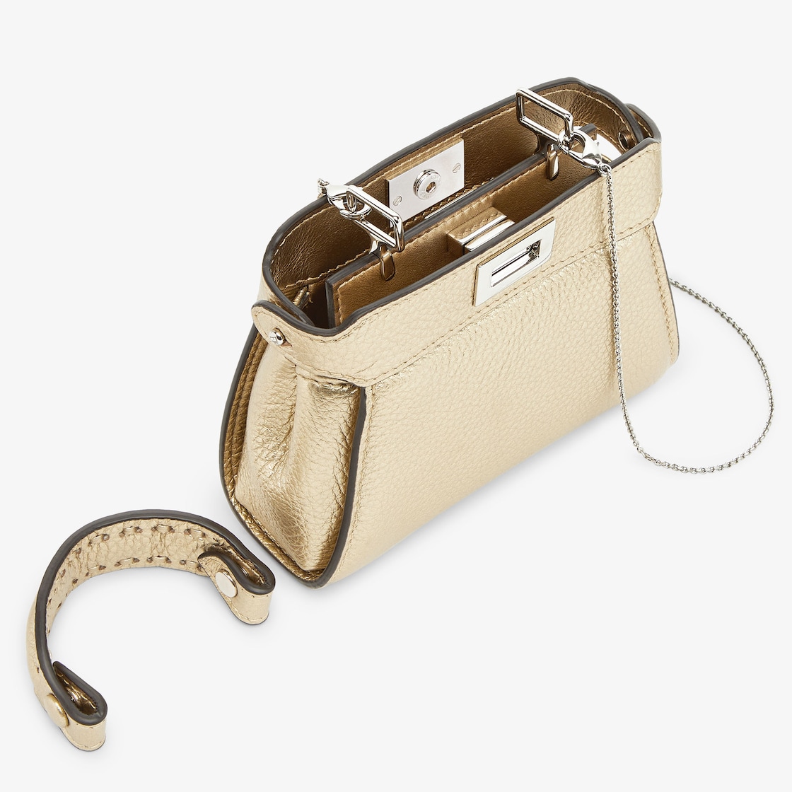 Nano Peekaboo Cuoio Romano leather Gold - Image 2/5