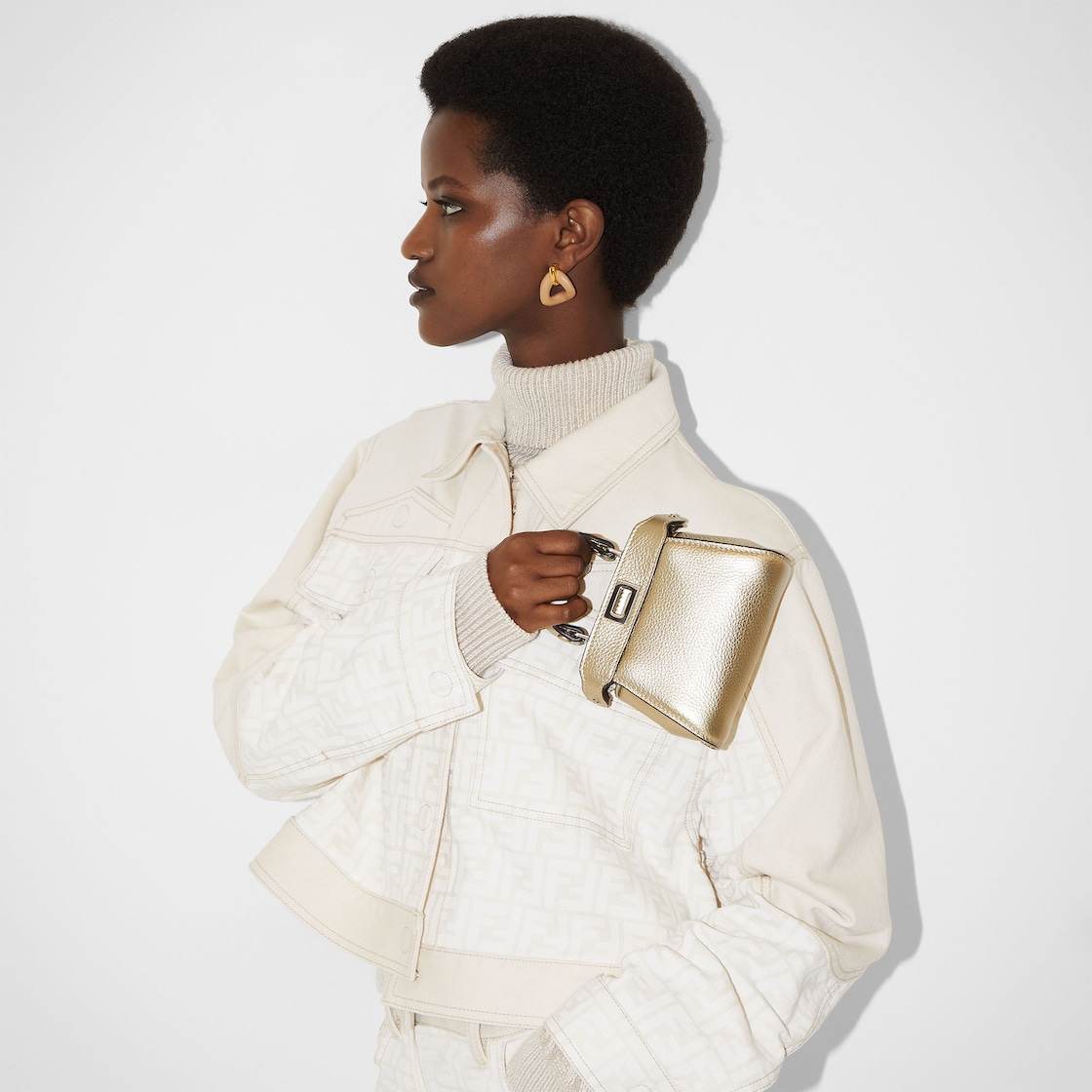 Nano Peekaboo Cuoio Romano leather Gold - Image 5/5