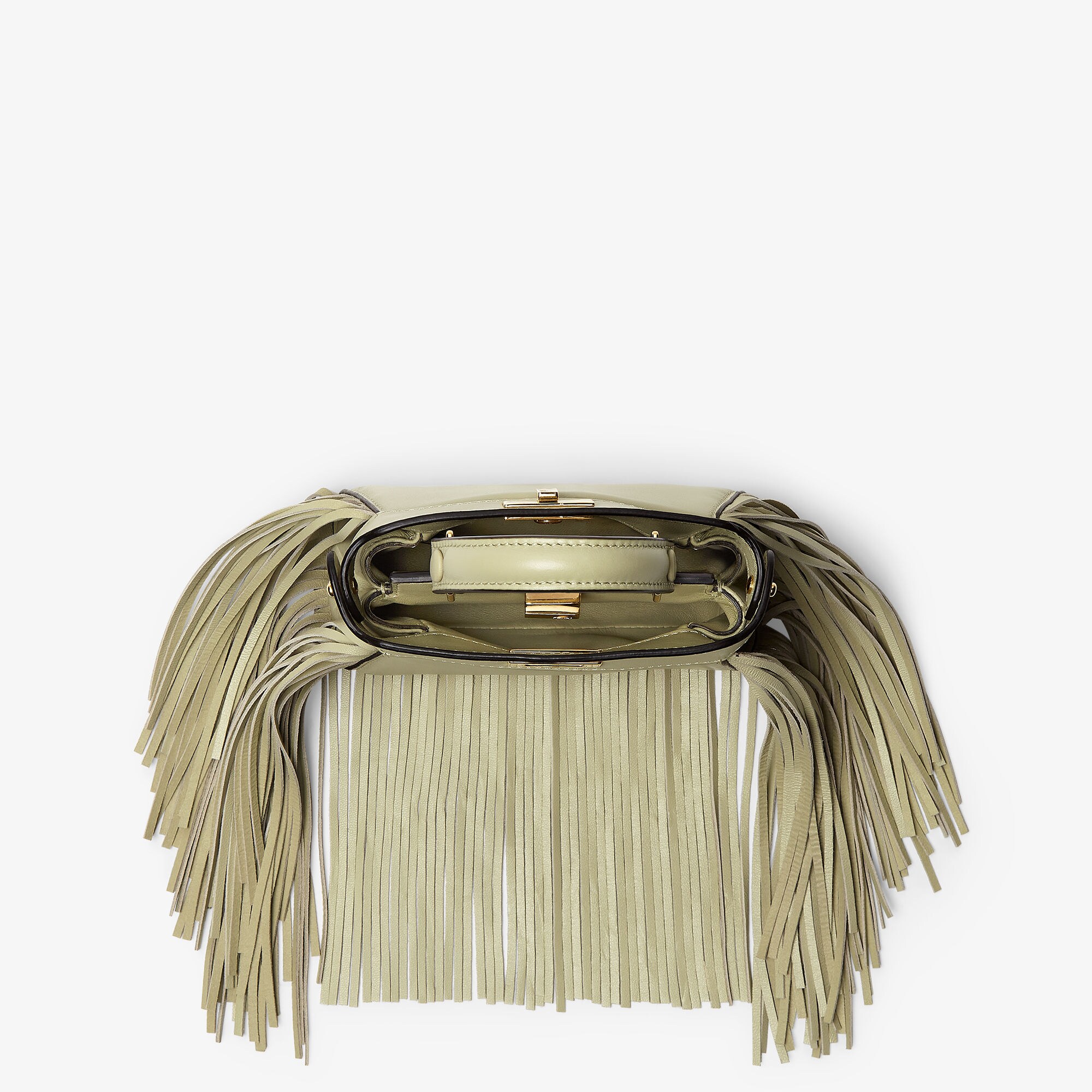 FENDI 25SS PEEKABOO セージグリーンナッパレザー ナノバッグ ナノ ピーカブー レザー グリーン | Fendi