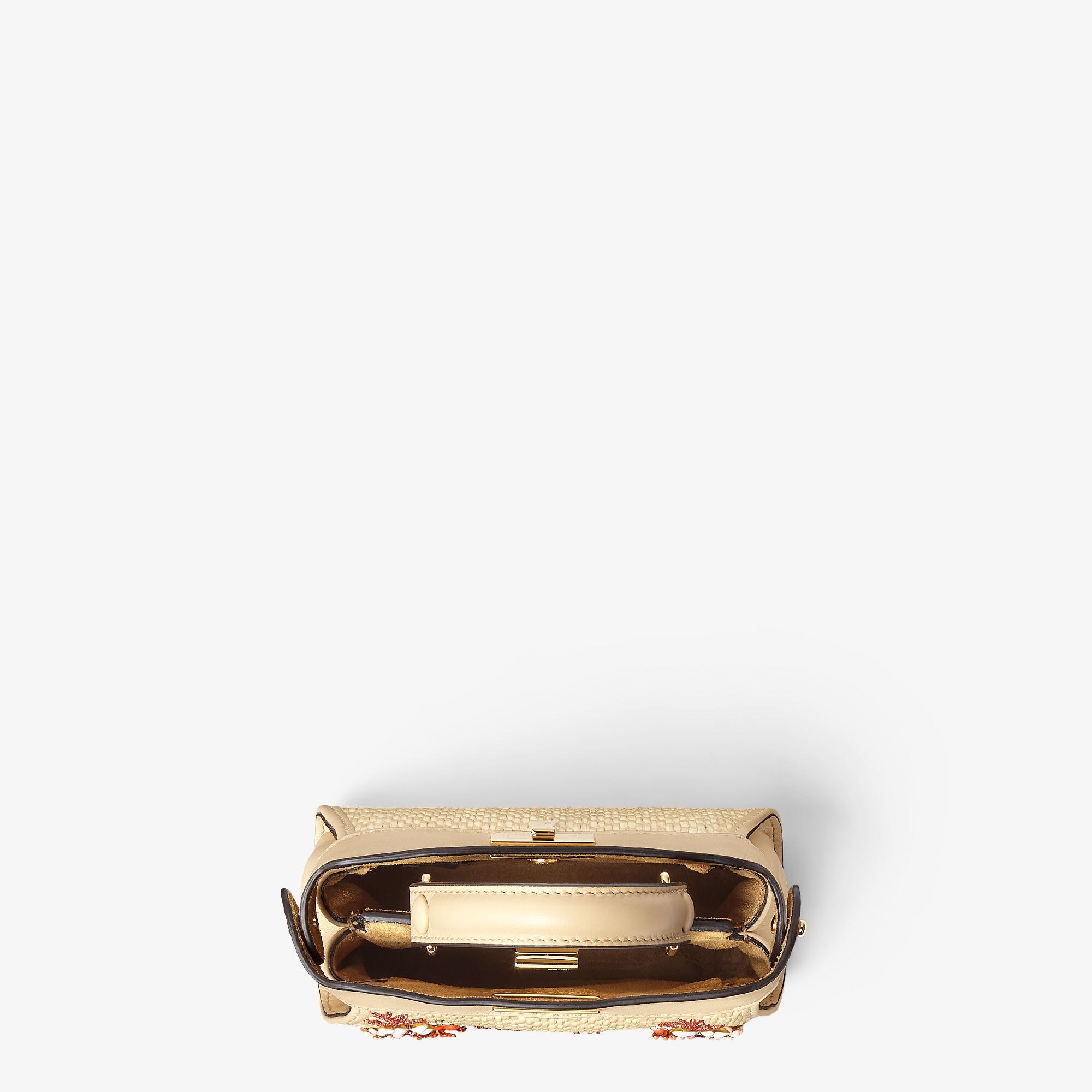 FENDI｜ (Nano Peekaboo (7AS294 ABVE F19P8)) Nano Peekaboo Leather Pink | Fendi