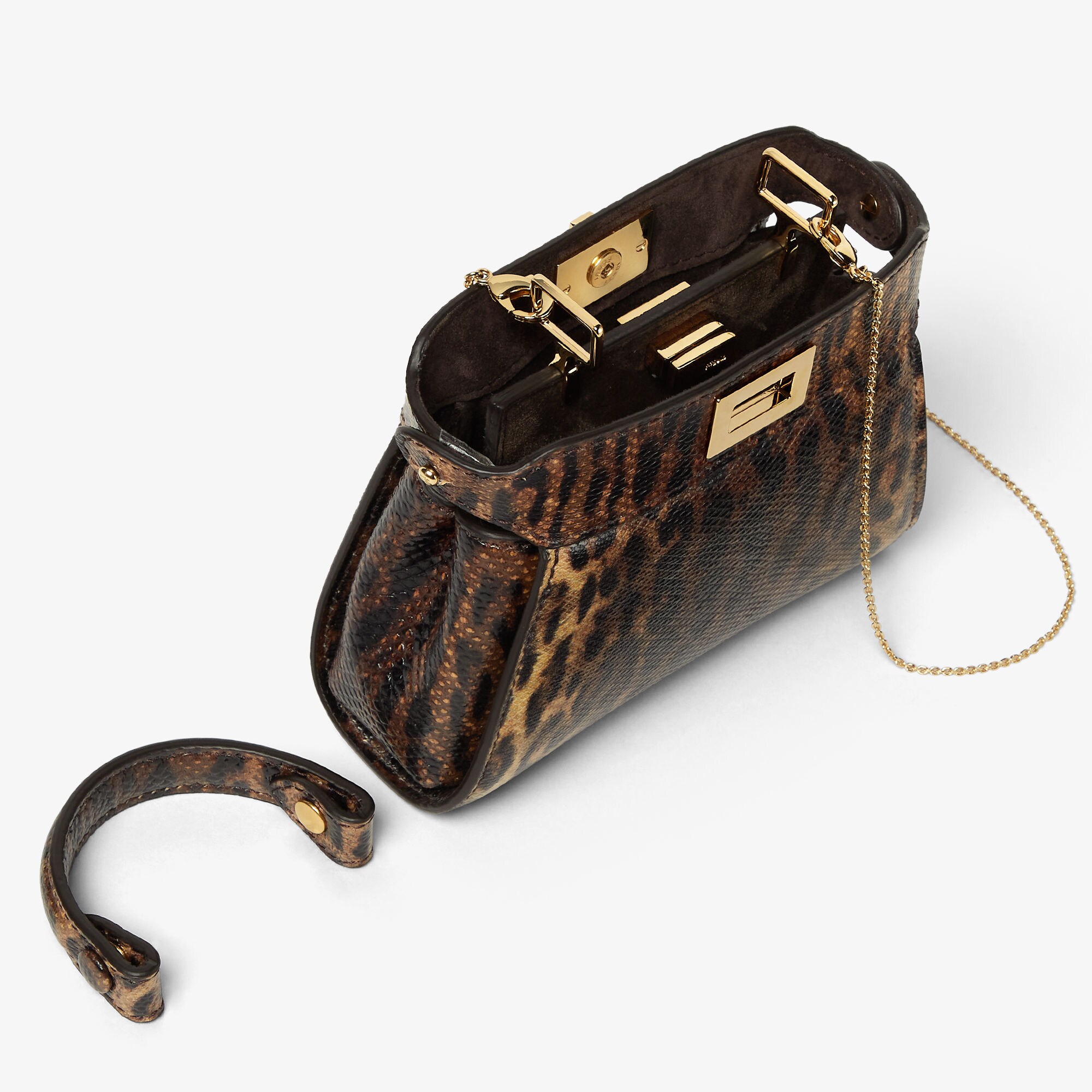 FENDI ピーカブー ピーカブー ミニ レザー ベージュ | Fendi