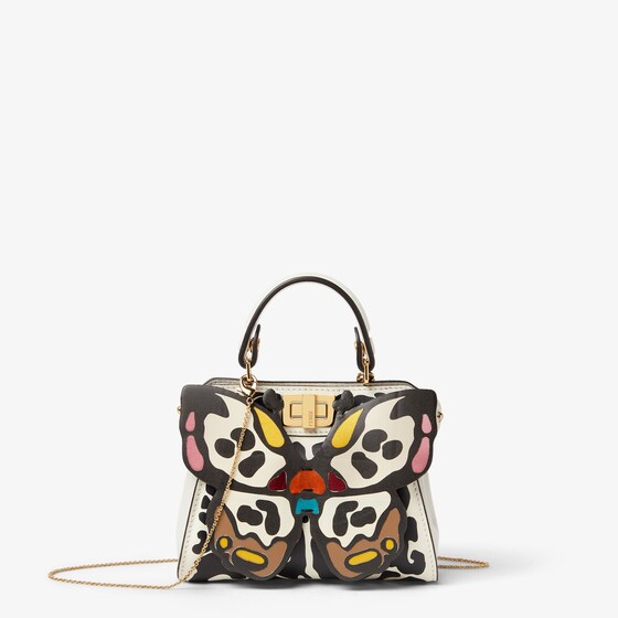 Fendi Nano Peekaboo Shoulder Bag In Multi