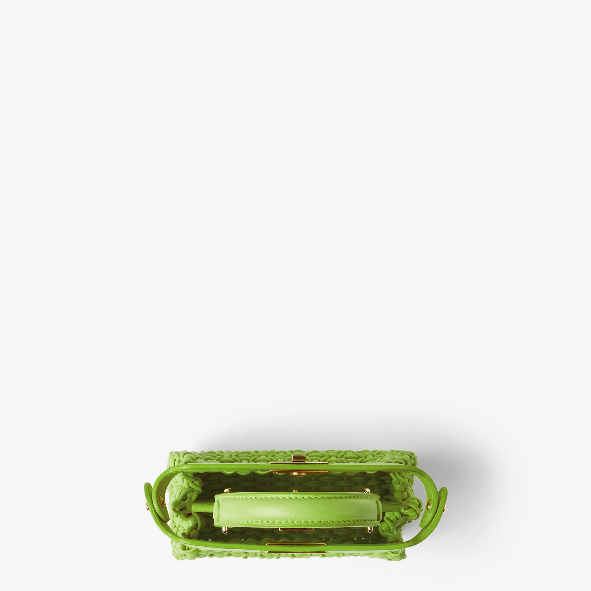 Nano Peekaboo Leather Green | Fendi