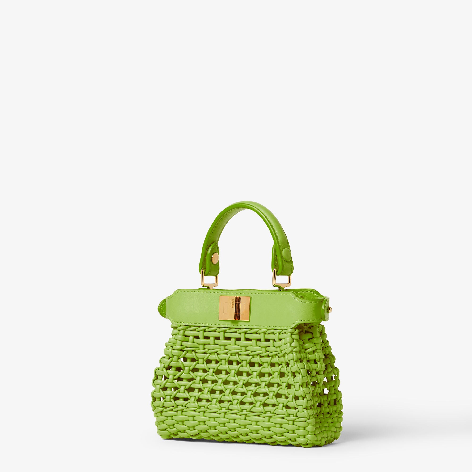 Nano Peekaboo Leather Green | Fendi