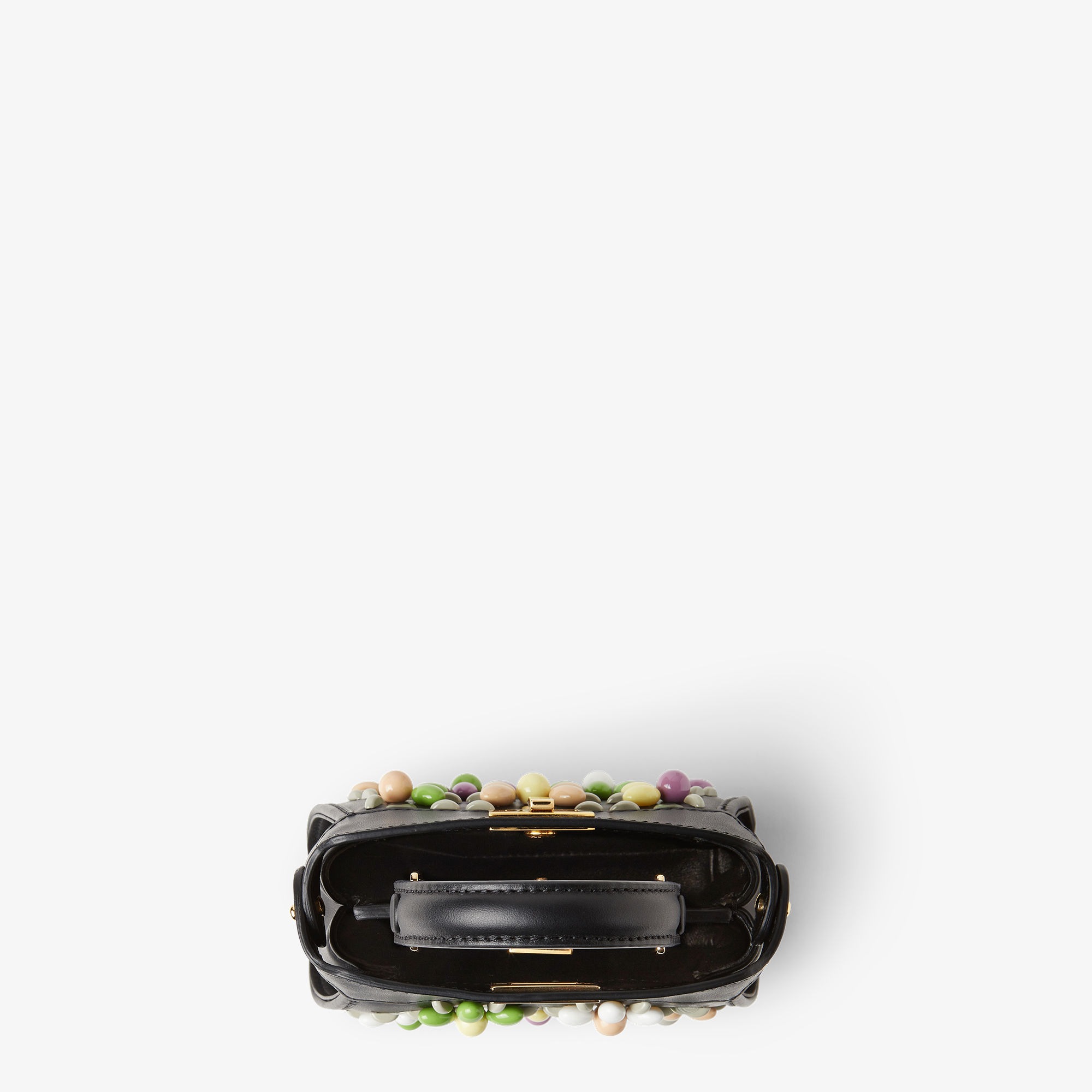Nano Peekaboo Leather Black | Fendi