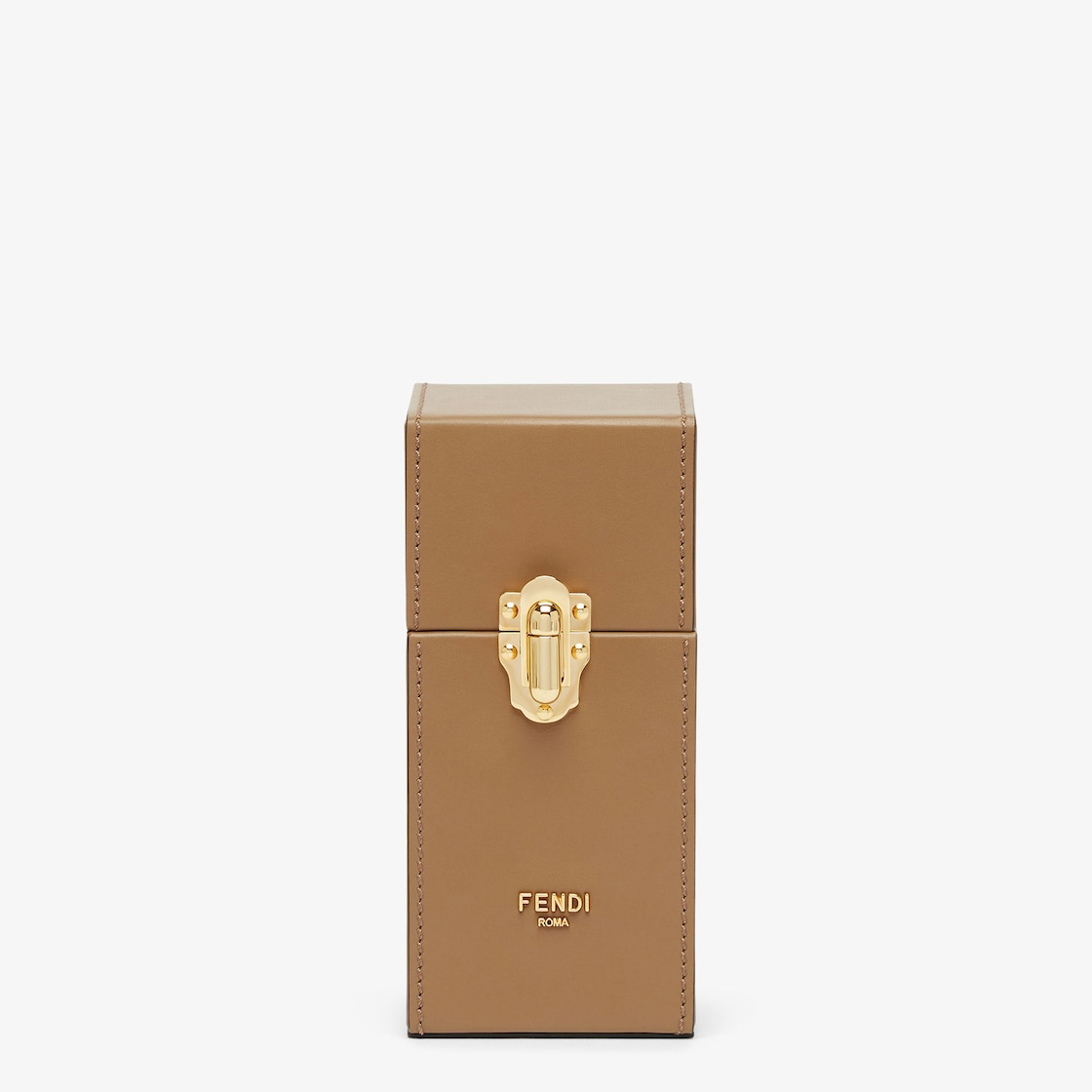 Fragrance Trunk for One Bottle Travel case in beige leather Fendi