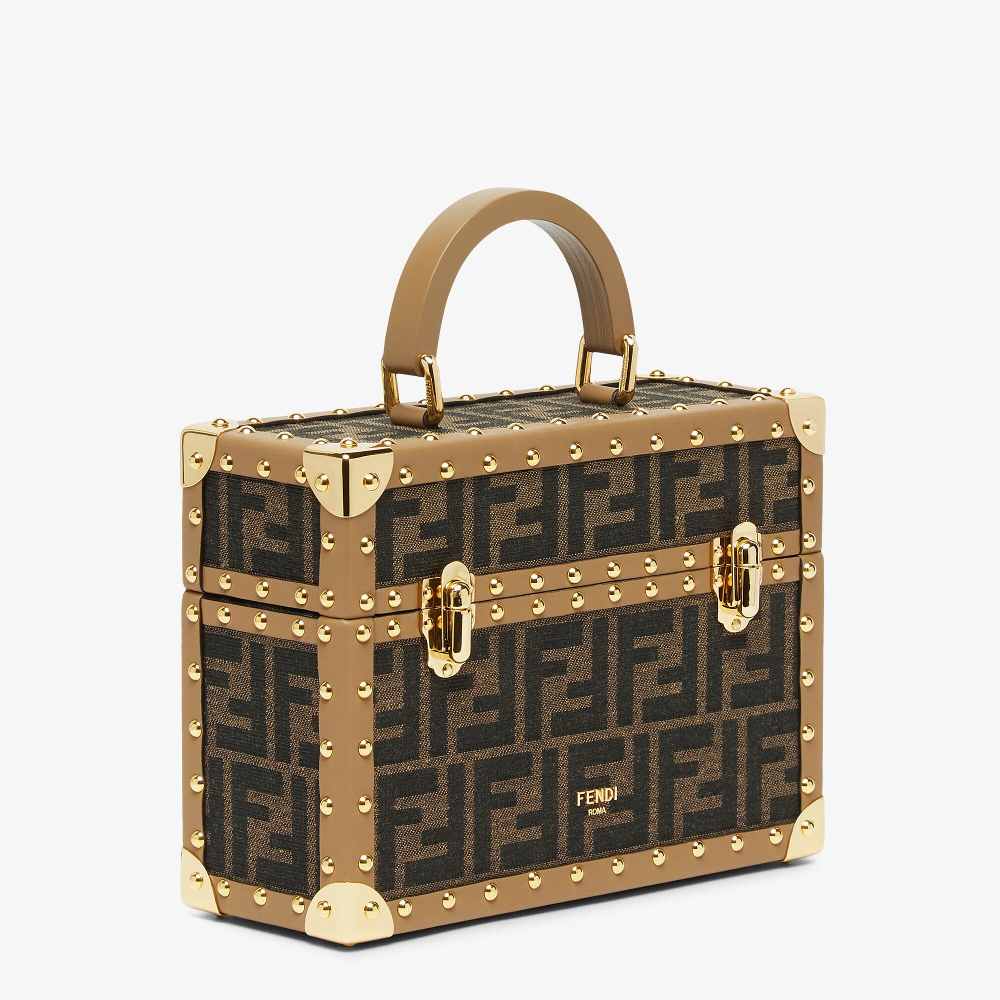 フレグランストランク（3ボトル用） ファブリック ブラウン | Fendi