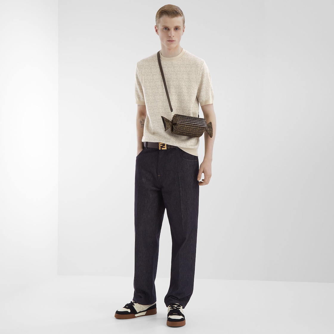 キャンディバッグ ファブリック ブラウン | Fendi キャンディバッグ ファブリック ブラウン | Fendi