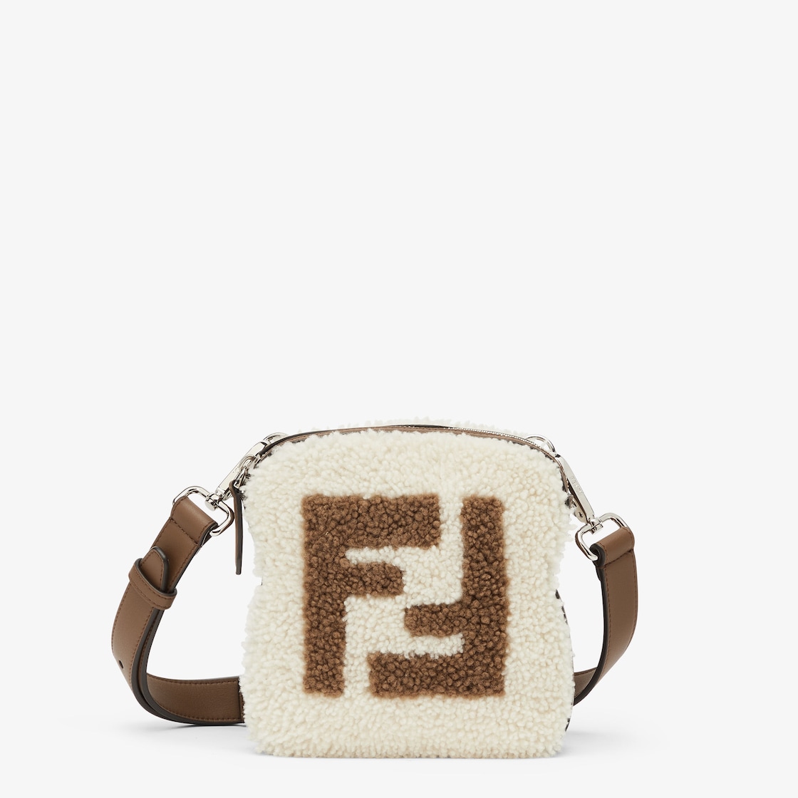 トースト型バッグ ファー ホワイト | Fendi トースト型バッグ ファー ホワイト | Fendi