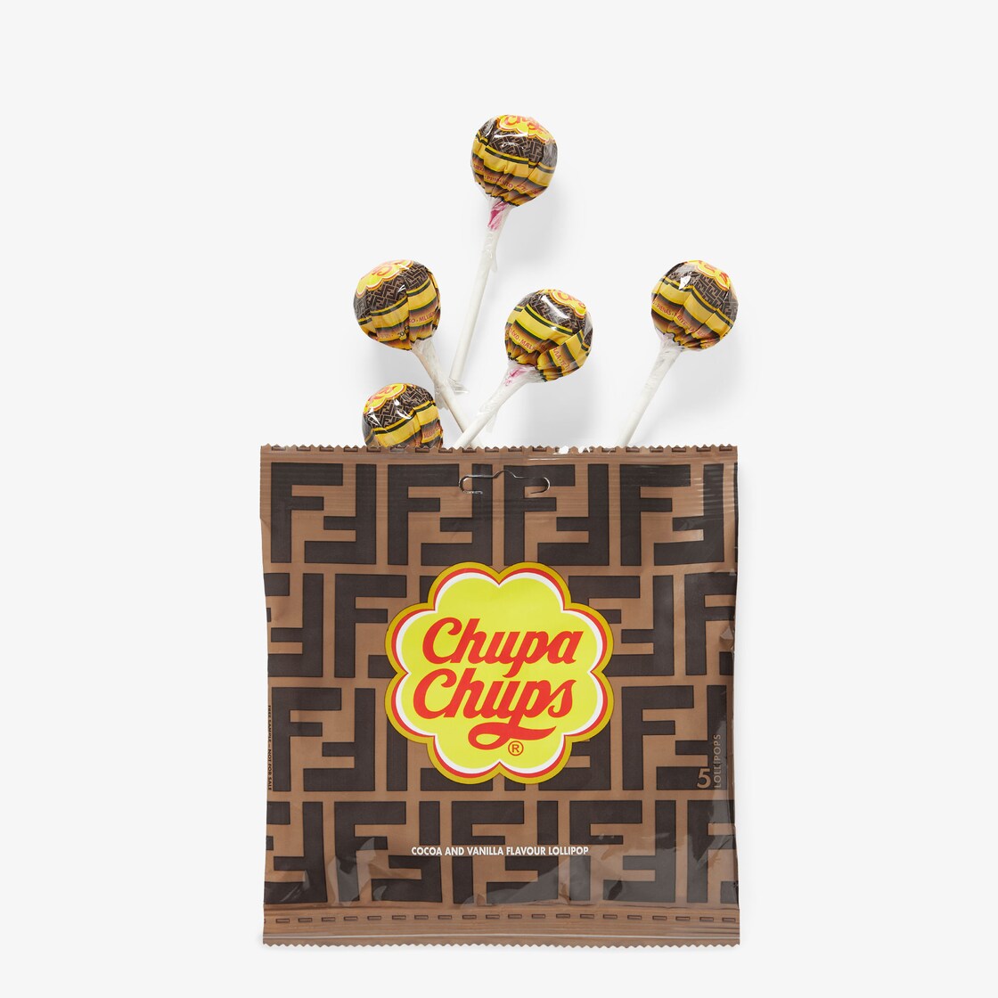 Lollipop holder charm Leather Burgundy | Fendi