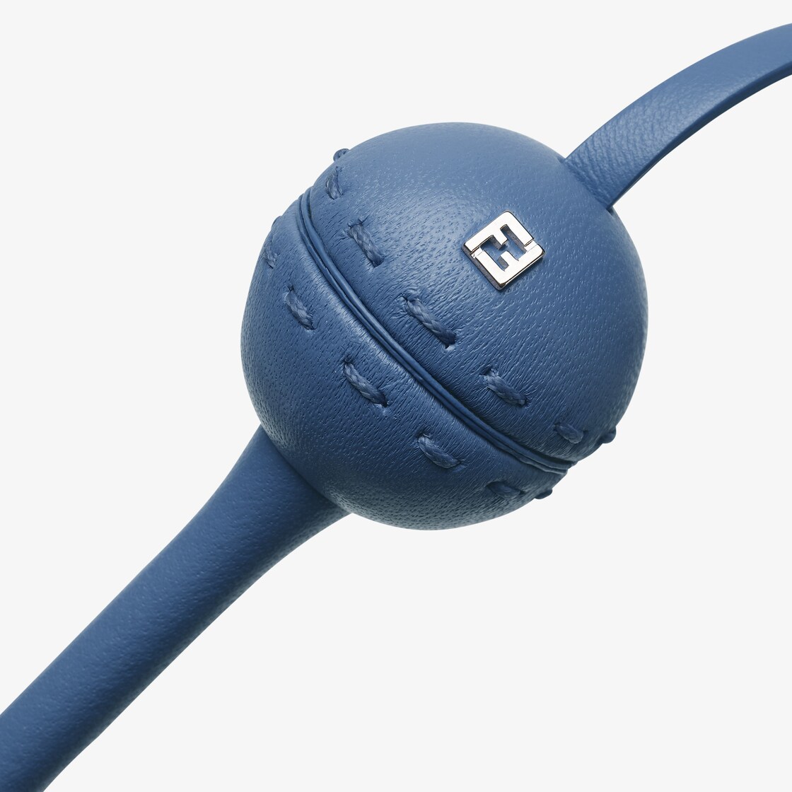 Lollipop holder necklace Leather Blue - Image 2/4