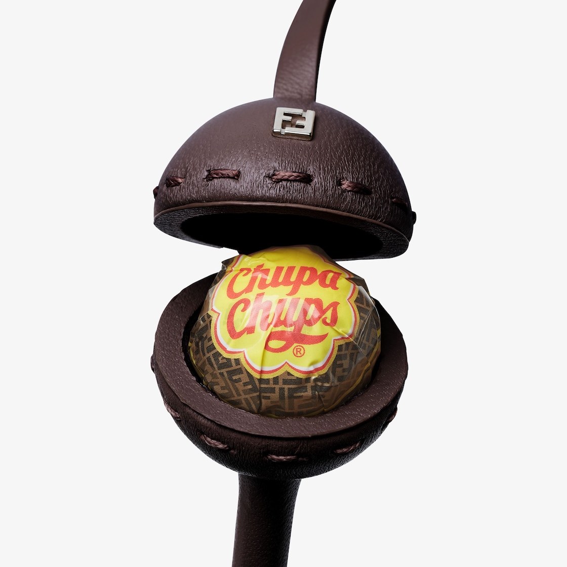 Lollipop holder necklace Leather Purple - Image 4/6