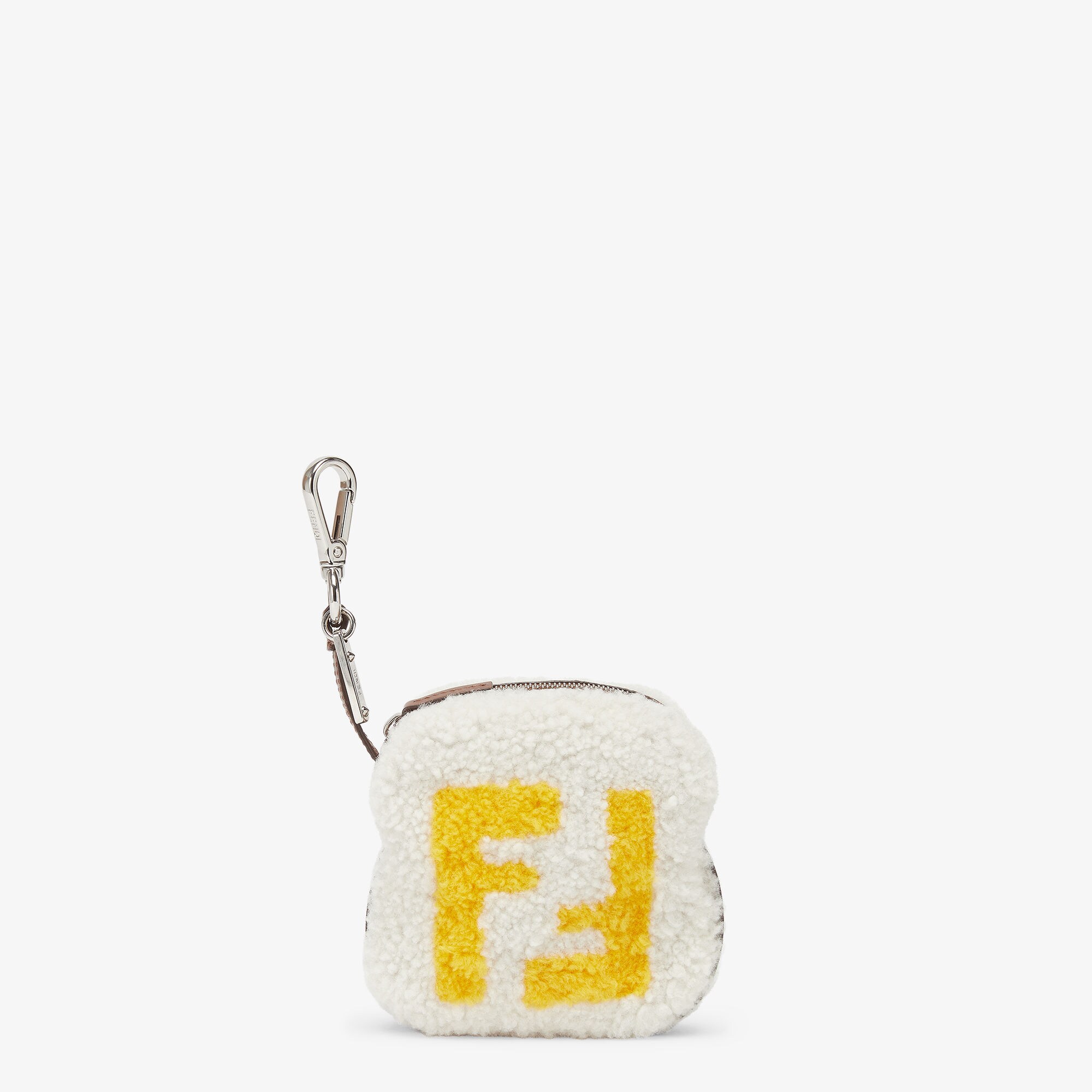 新品、未使用！FENDI ロゴチャーム FF トースト チャーム ファー ホワイト | Fendi