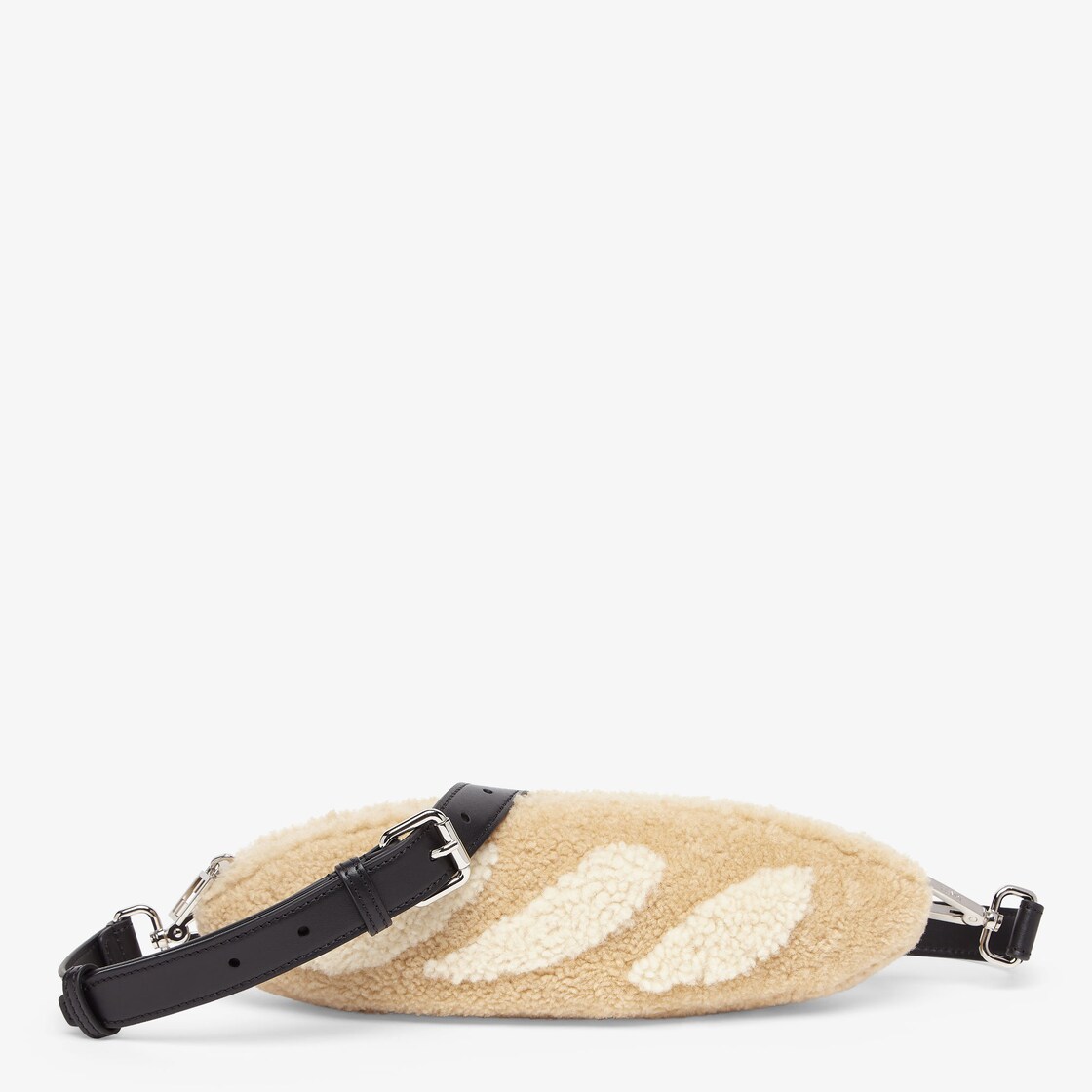 Baguette Bag Fur Beige - Image 1/3