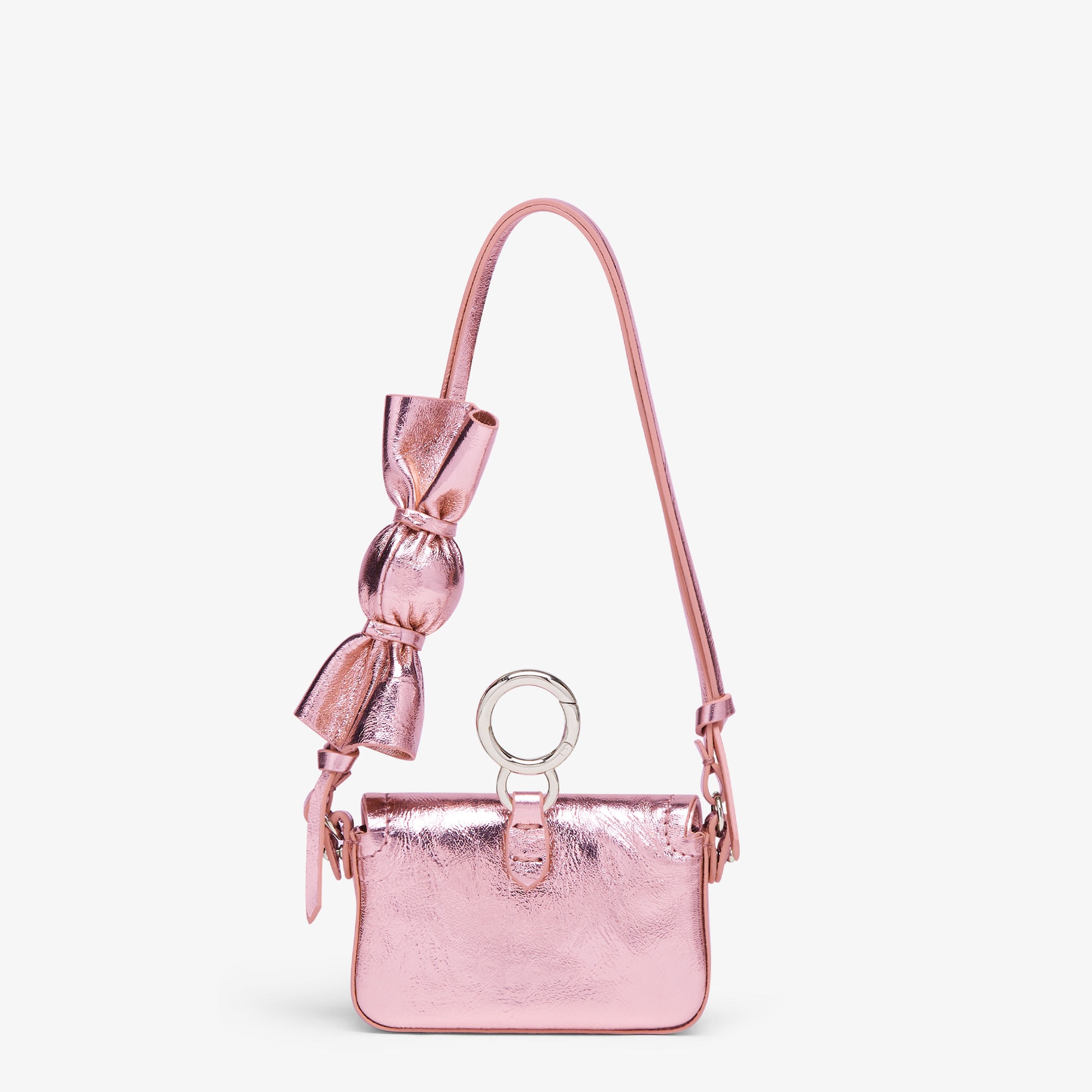ナノ バゲット チャーム レザー ピンク | Fendi