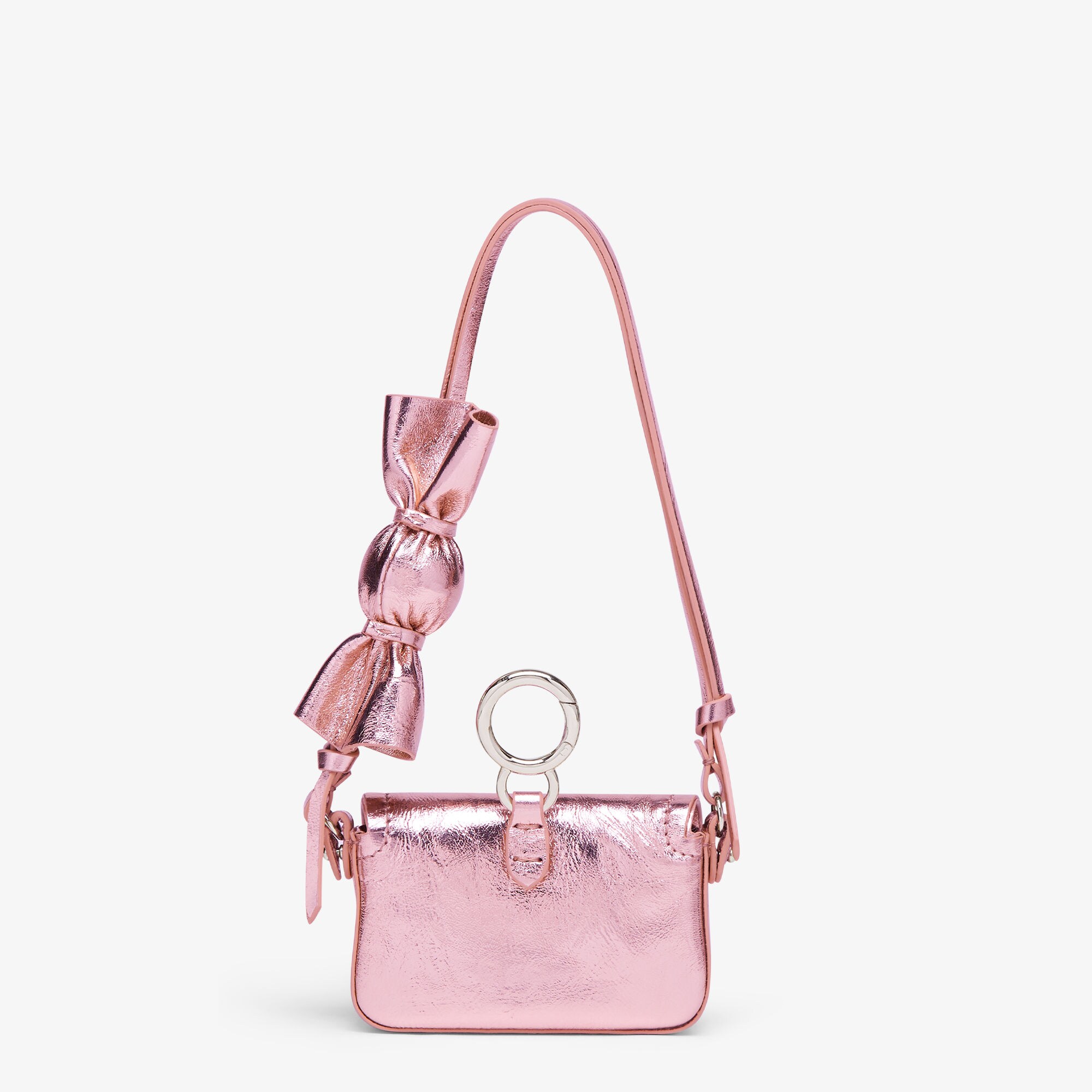 Nano Baguette Charm Leather Pink | Fendi Nano Baguette Charm Leather Pink | Fendi