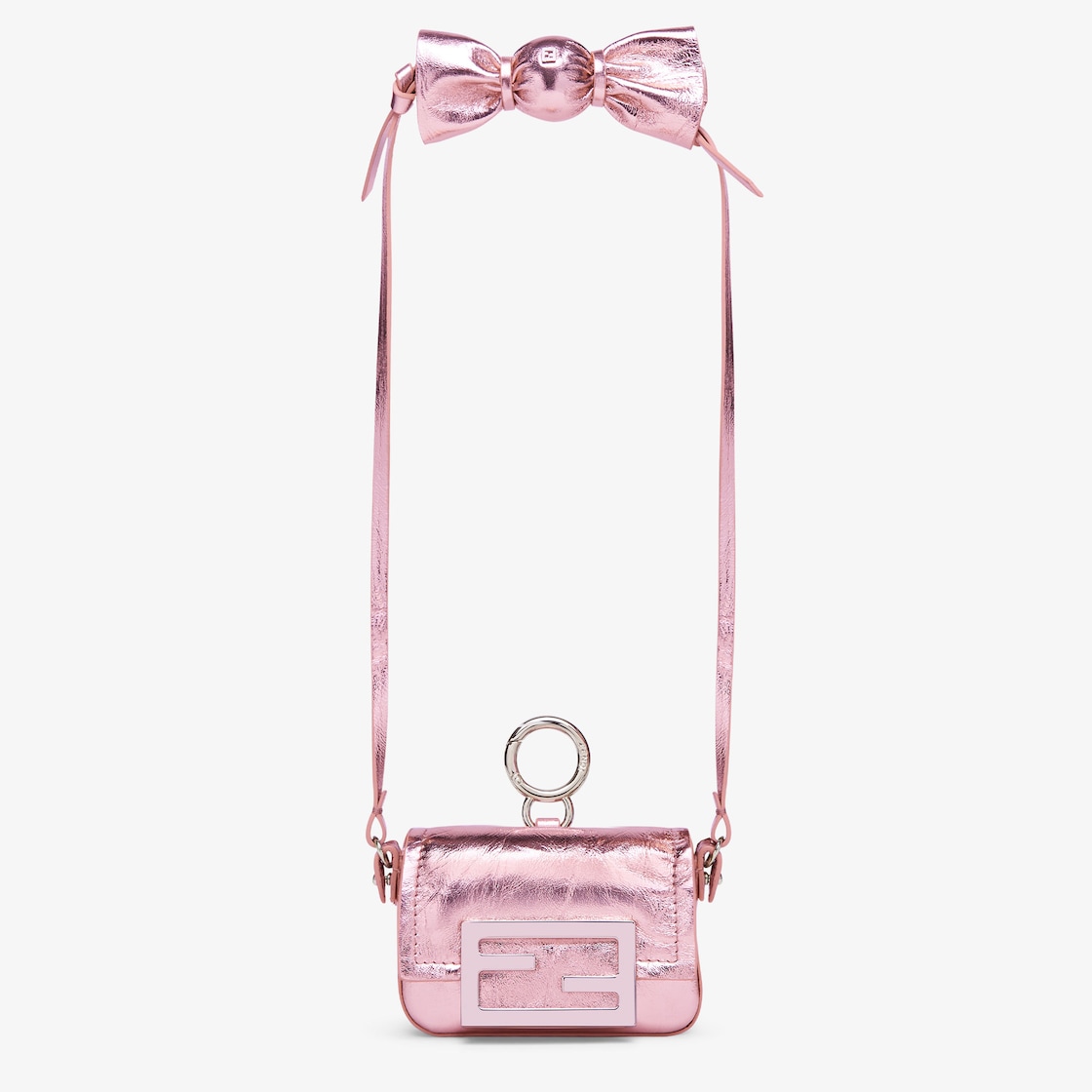 Nano Baguette Charm Leather Pink - Image 6/7