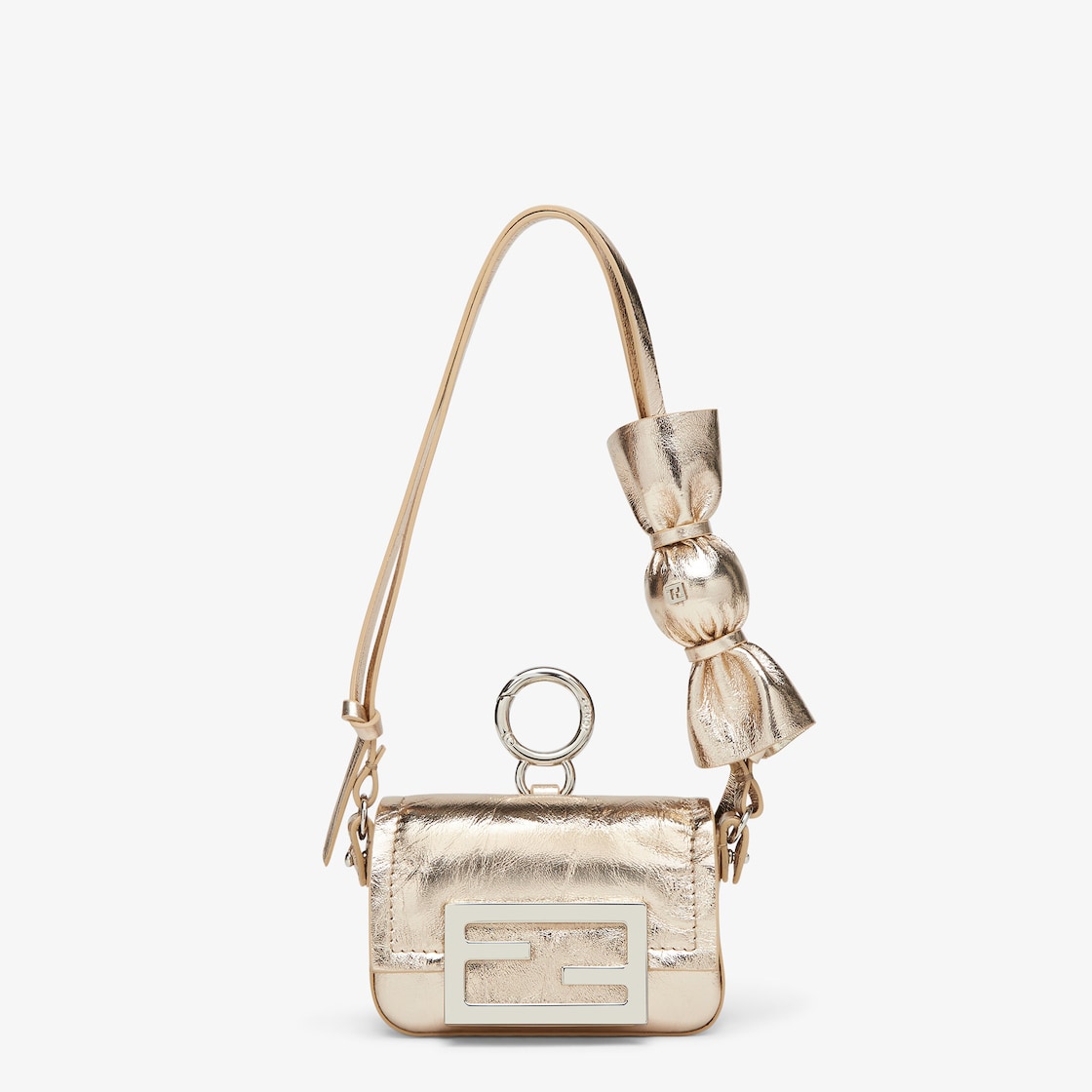 ナノ バゲット チャーム レザー ゴールド | Fendi ナノ バゲット チャーム レザー ゴールド | Fendi