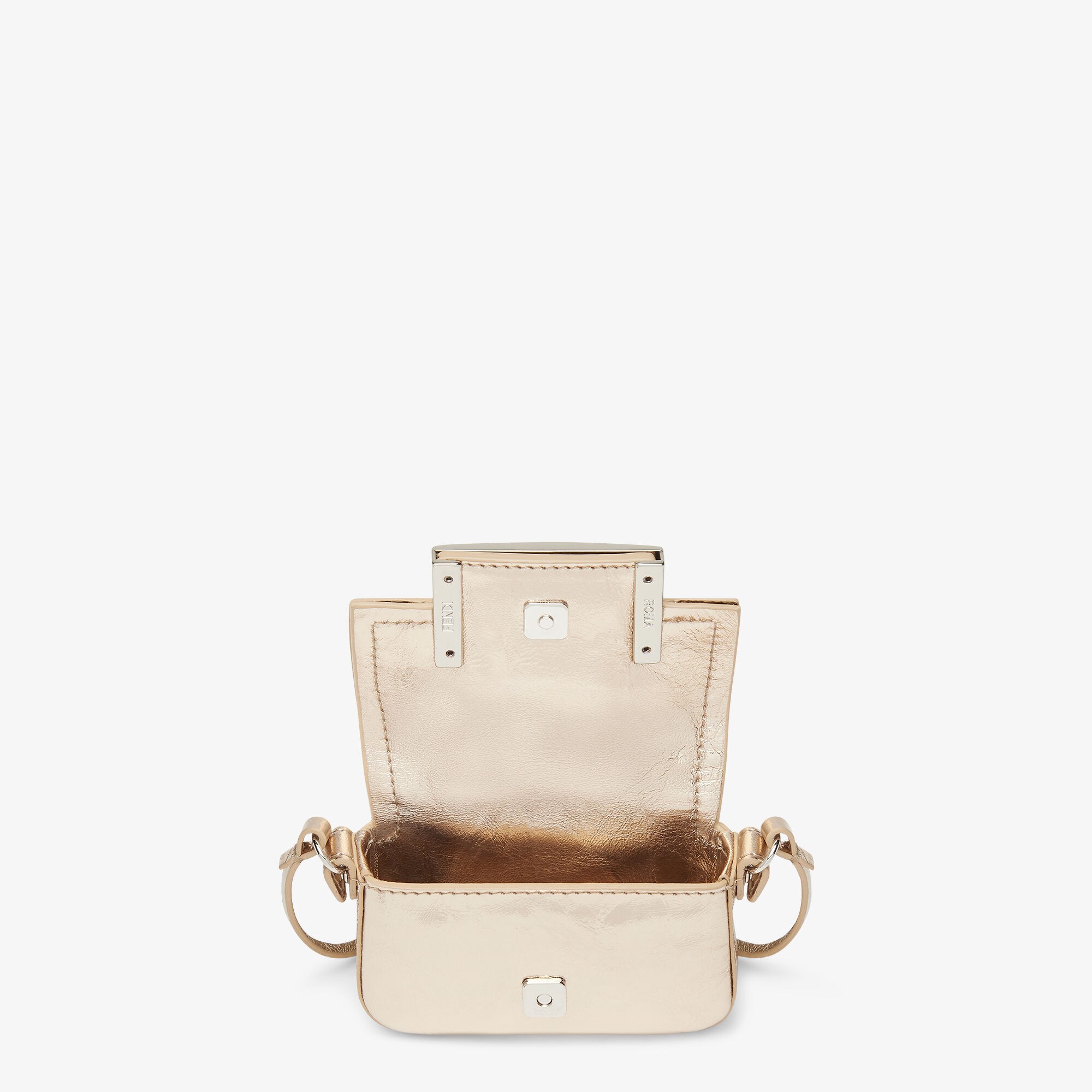 Nano Baguette Charm Leather Gold | Fendi