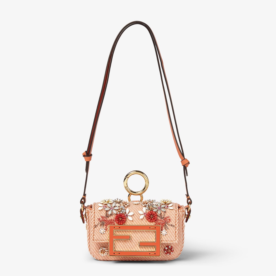 ナノ バゲット チャーム ファブリック オレンジ | Fendi ナノ バゲット チャーム ファブリック オレンジ | Fendi