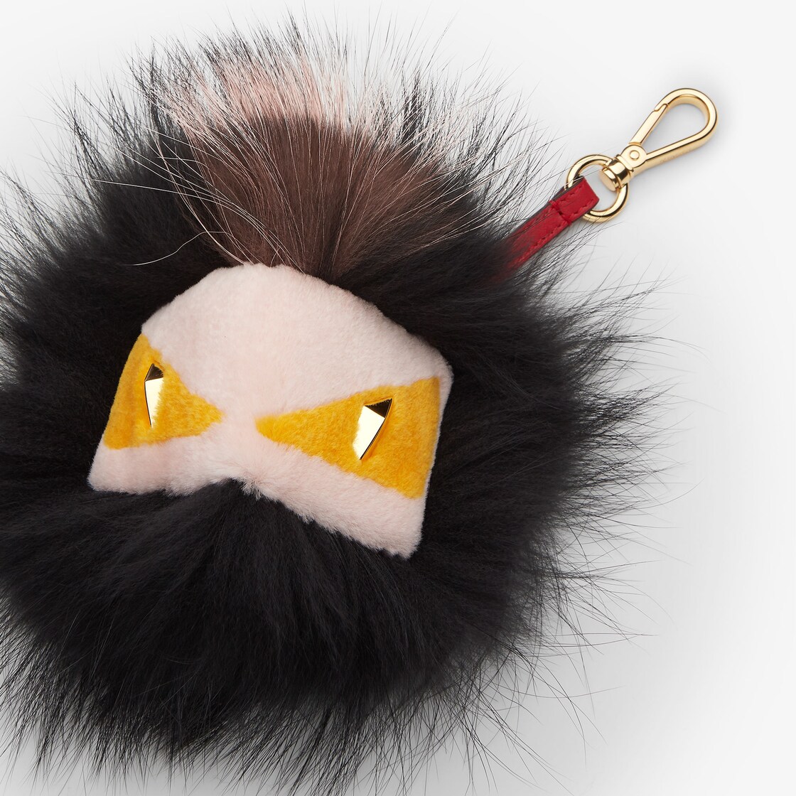 Fendi Eyes Charm Fur Black - Image 2/3