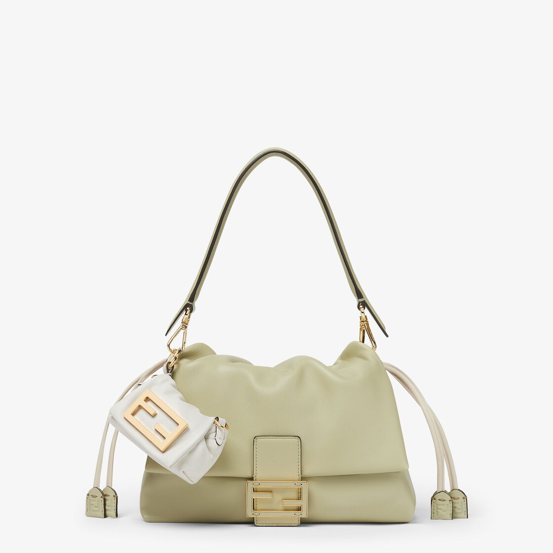 Nano Mamma Baguette Leather White - Image 5/6