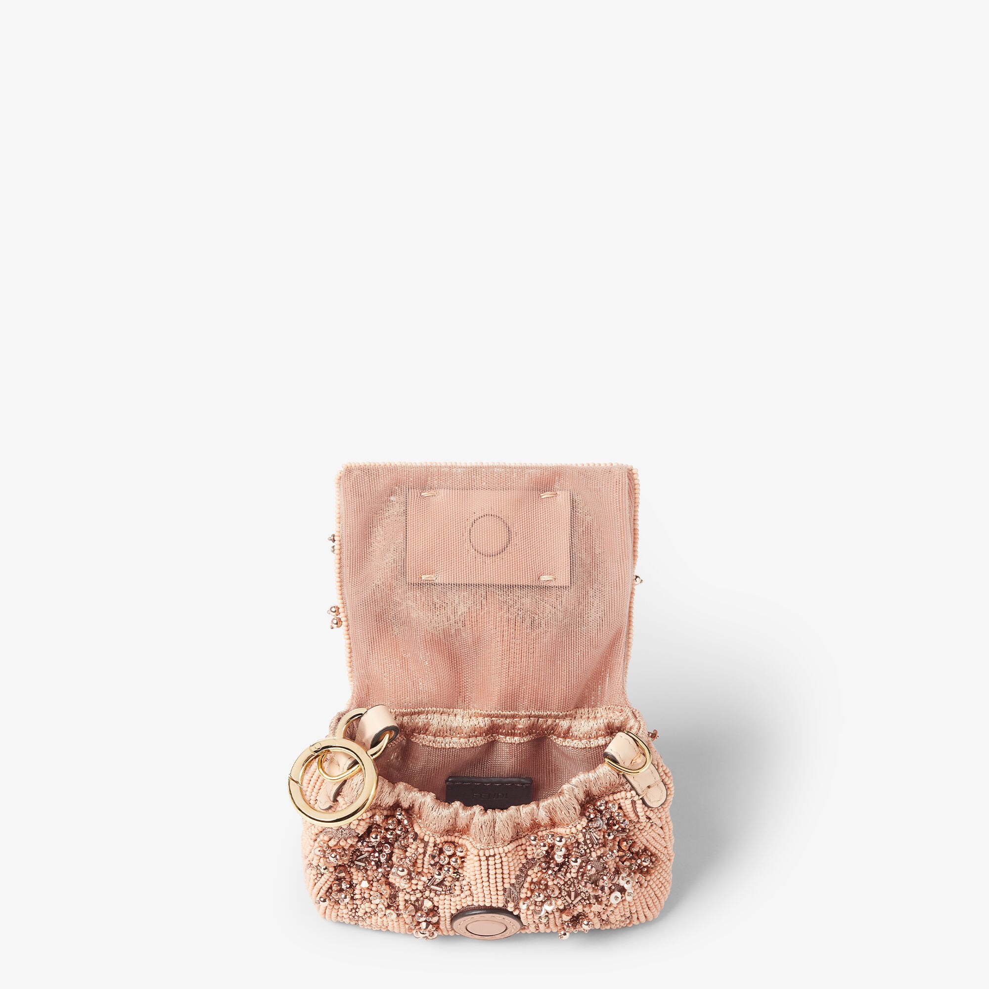 Mamma Baguette Nano Sequins or crystals Pink | Fendi