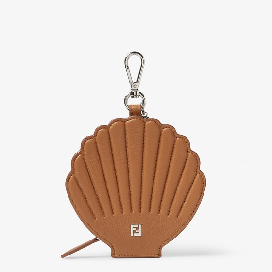 Fendi Shell Charm In Brown