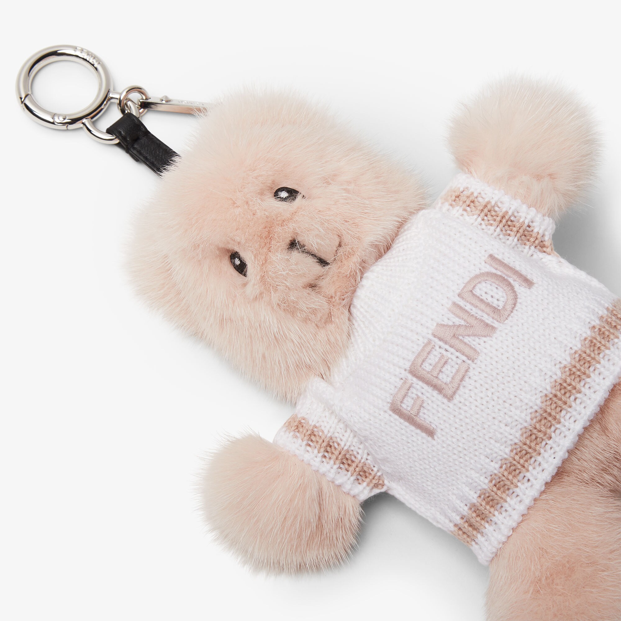ミンクファー チャーム ファー ピンク | Fendi