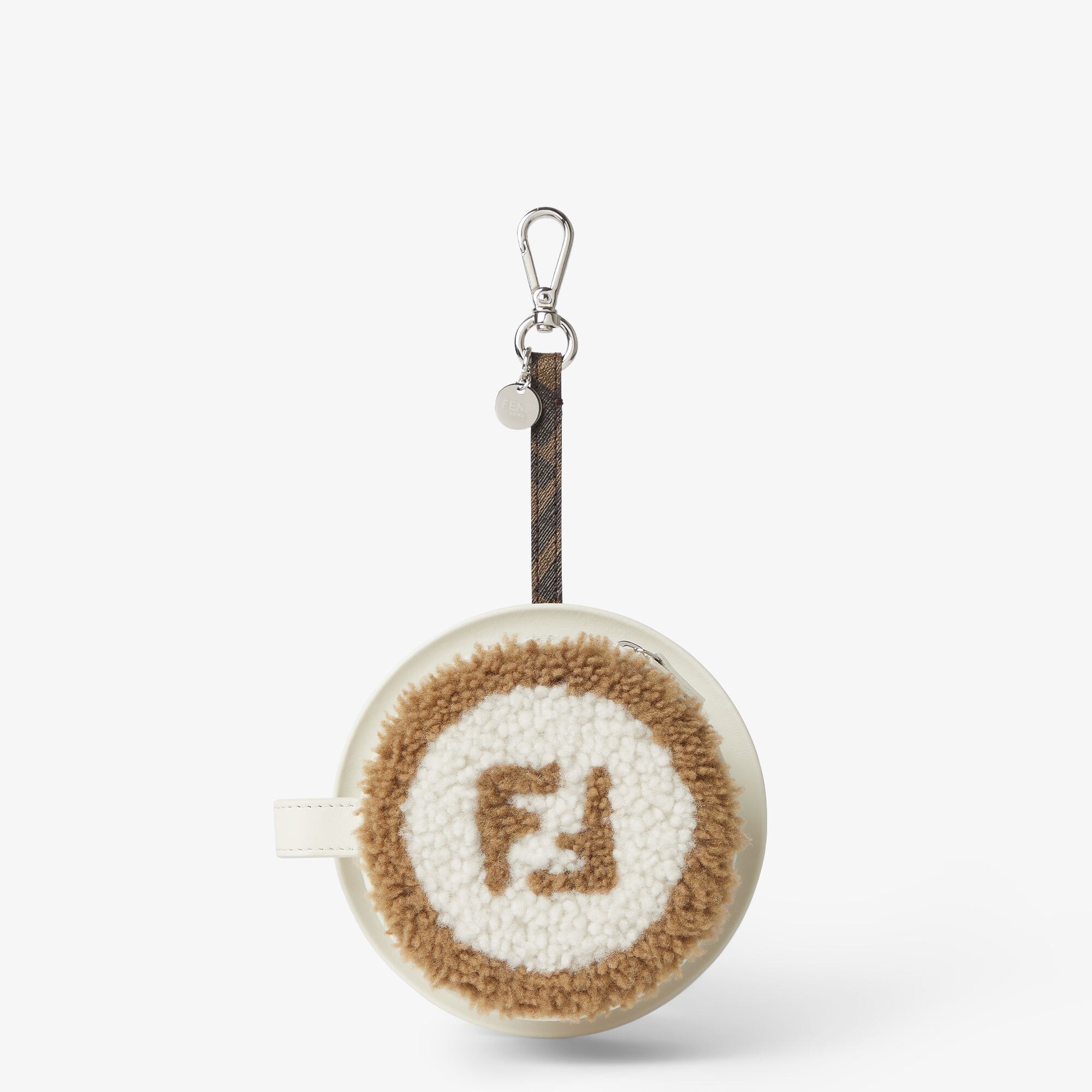 Cappuccino Charm Leather White | Fendi
