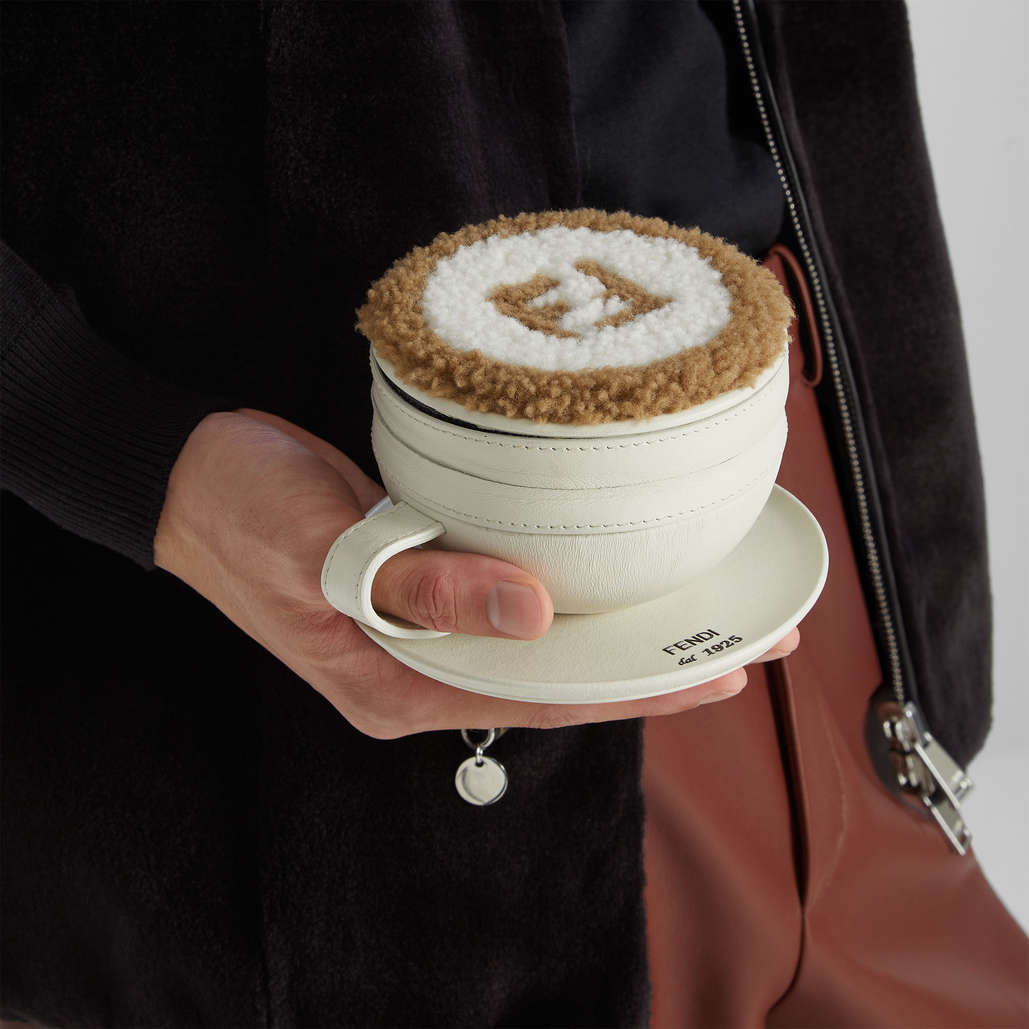 Cappuccino Charm - White | FENDI US