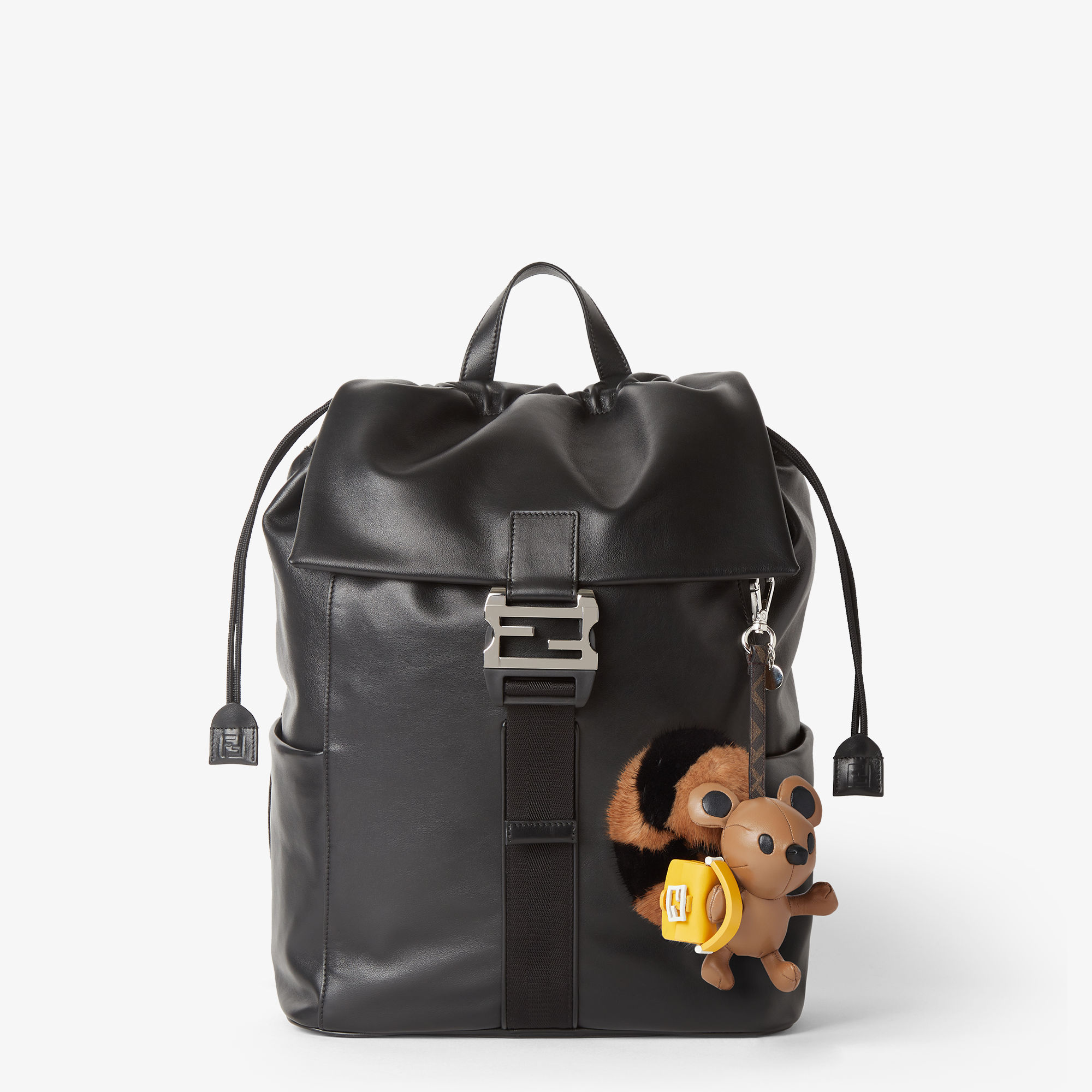 FENDI ファーチャーム ポンポンチャーム ブラウン | Fendi