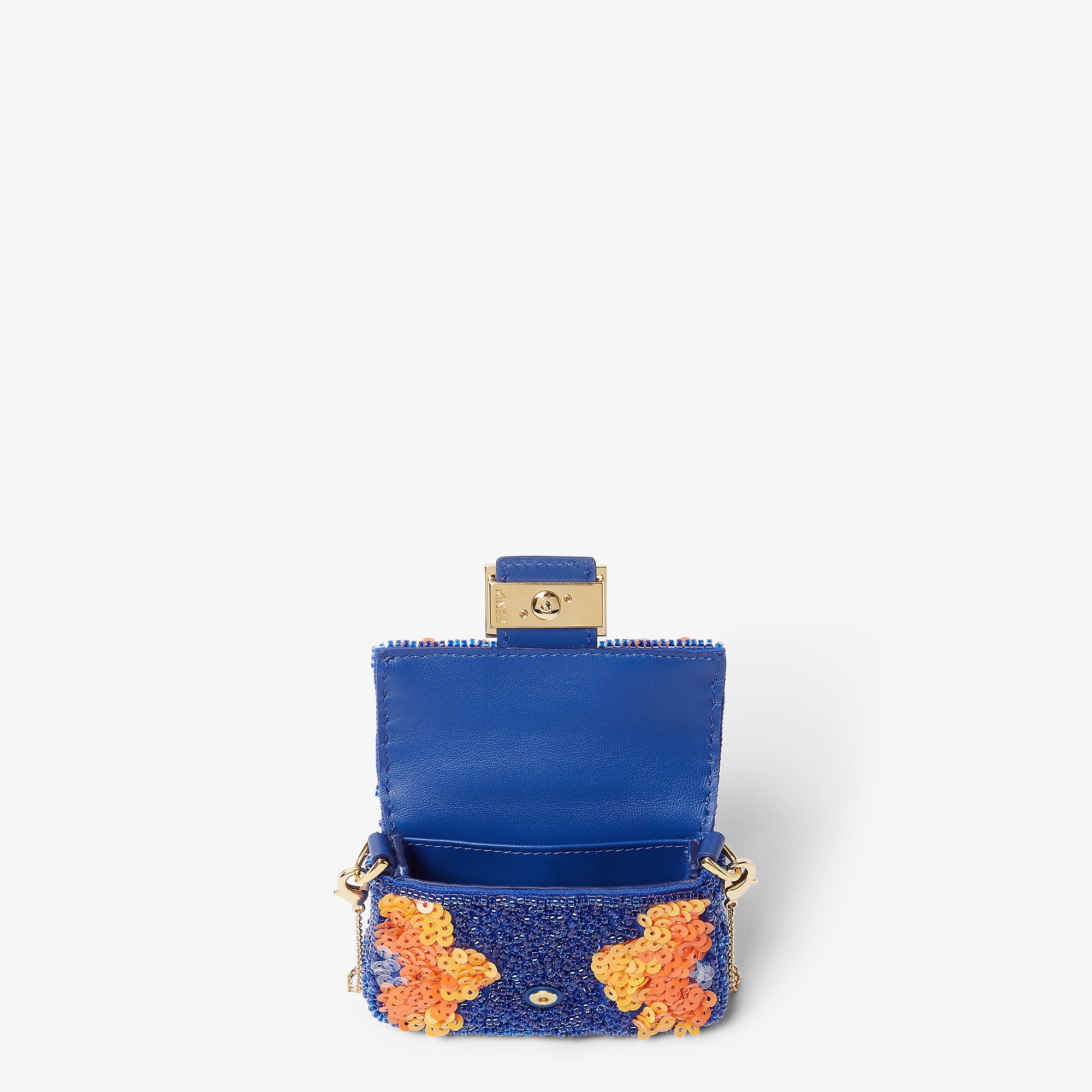 ナノ バゲット チャーム スパンコールとクリスタル マルチカラー | Fendi